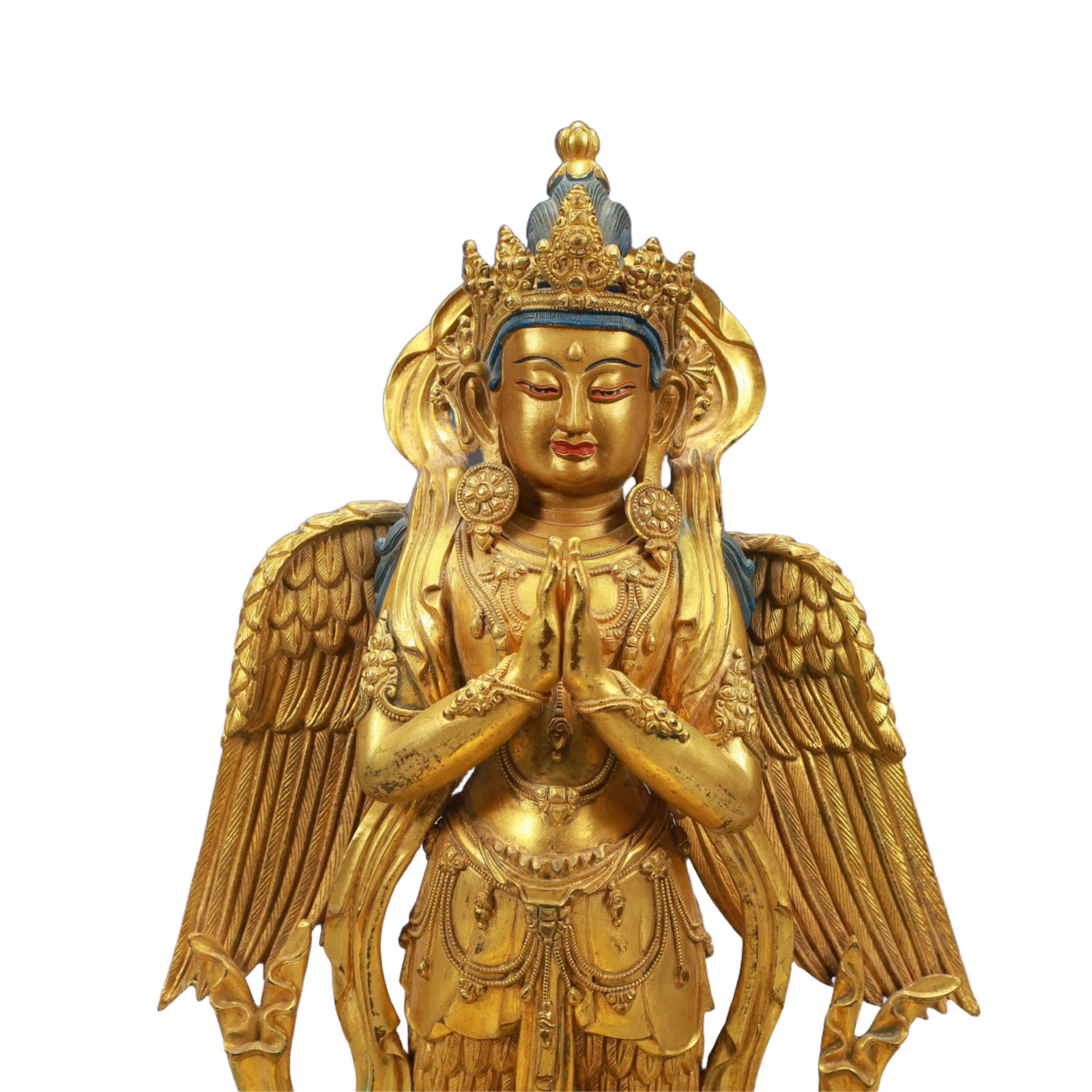 A Pair of SolemnGilt Bronze Statue of Avalokitesvaras - 4