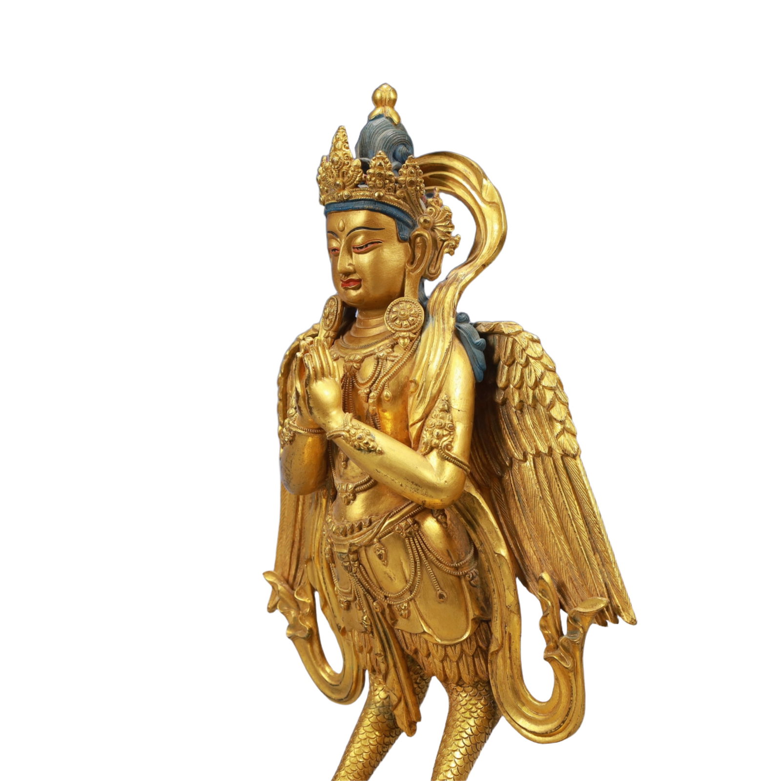 A Pair of SolemnGilt Bronze Statue of Avalokitesvaras - 8