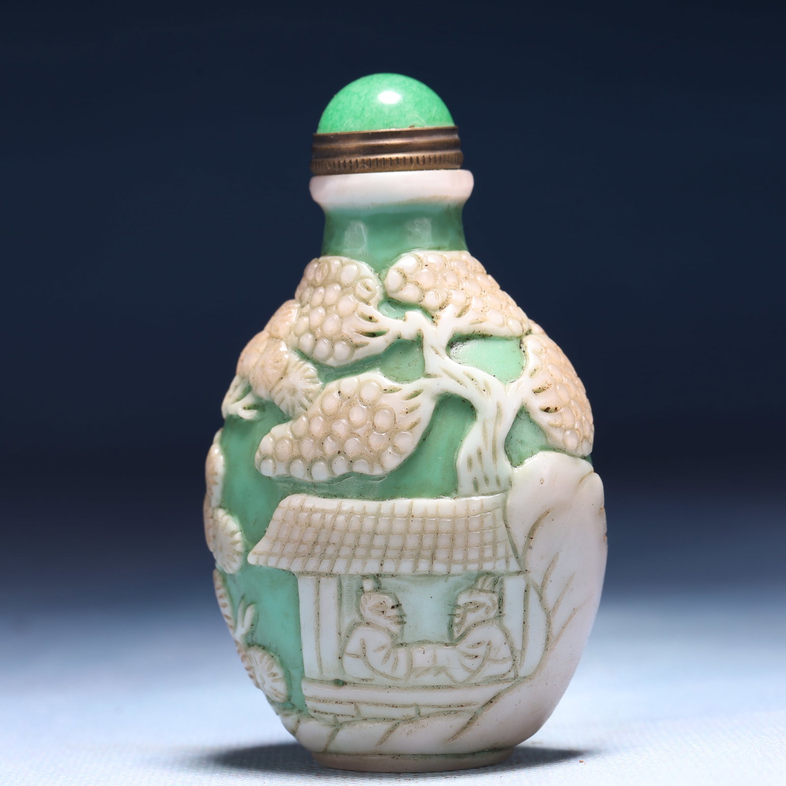 An Exquisite Glass Landscape and Figure Pattern Snuff Bottle - 2