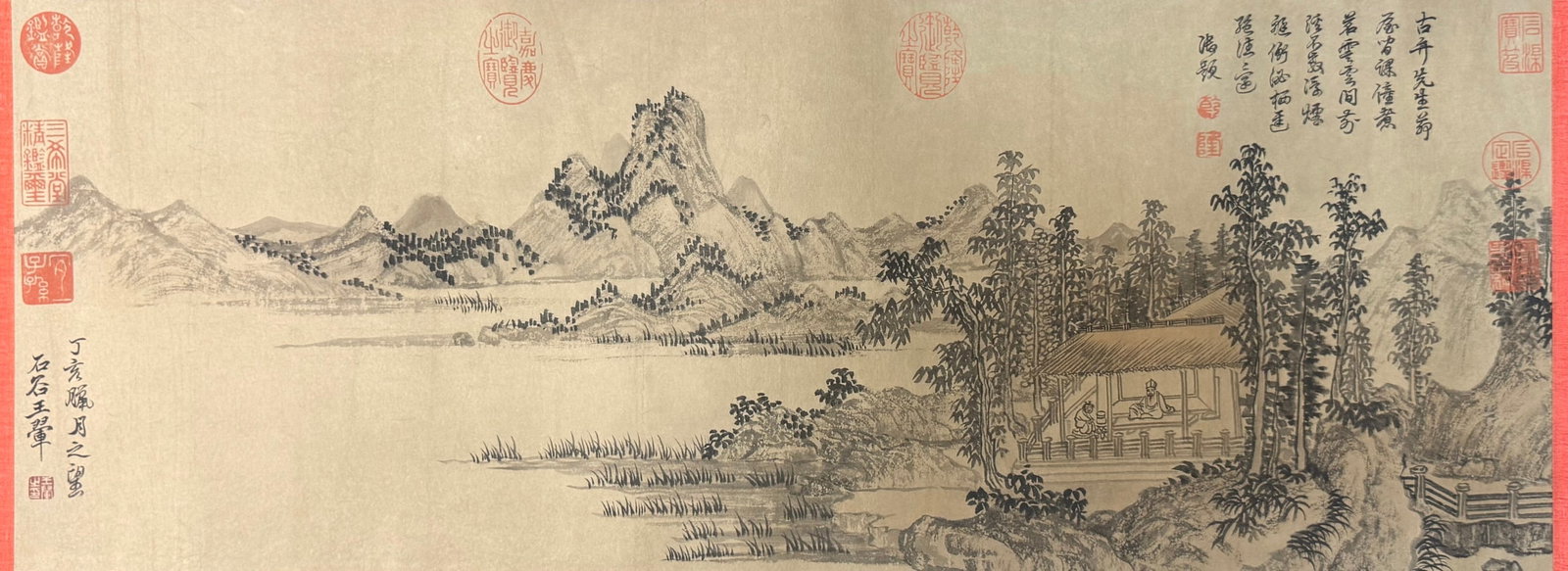 A Chinese Hand Scroll Ink Calligraphy on Paper,Wang Xianzhi - 10
