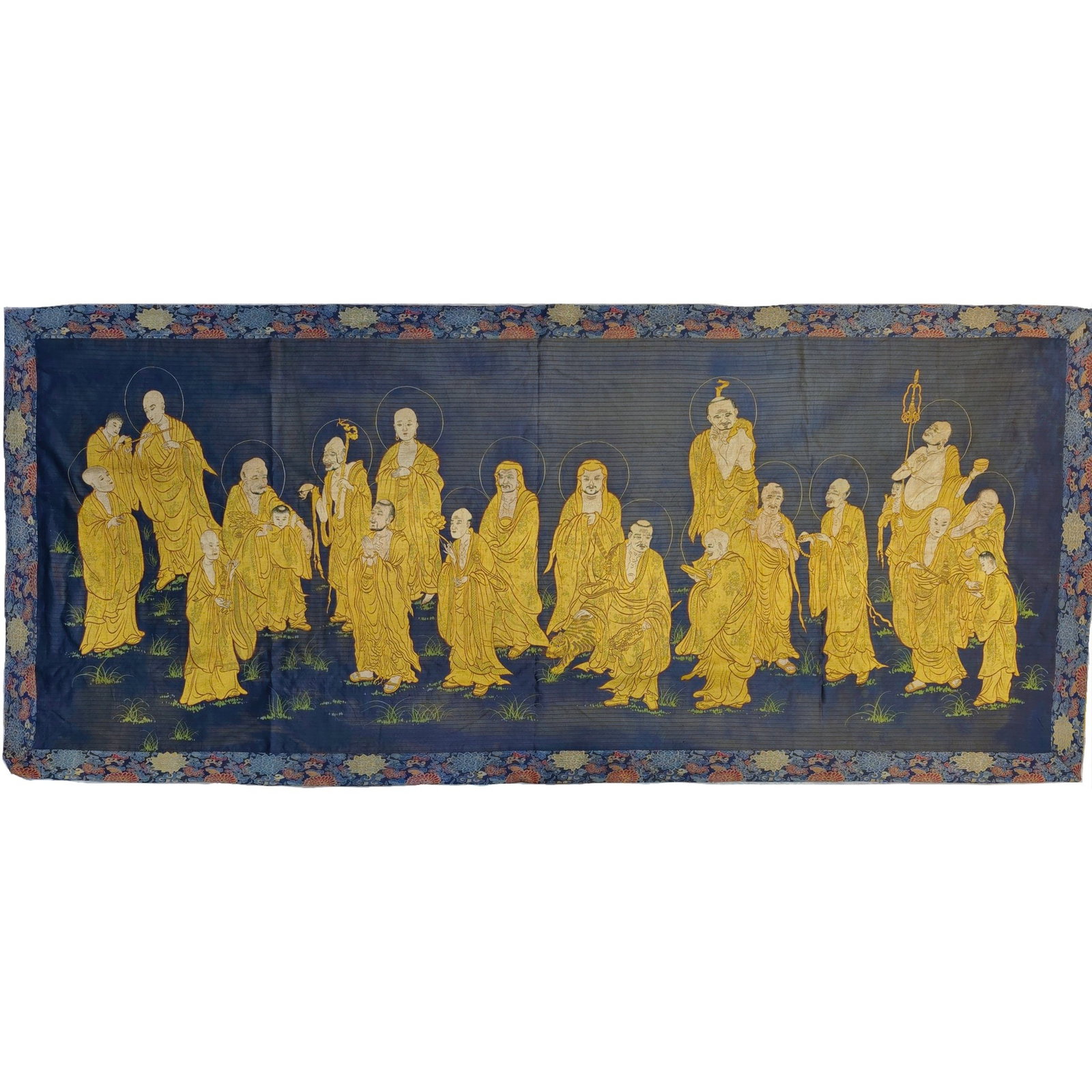 An exquisite kesi of the Eighteen Arhats (1 of 9)