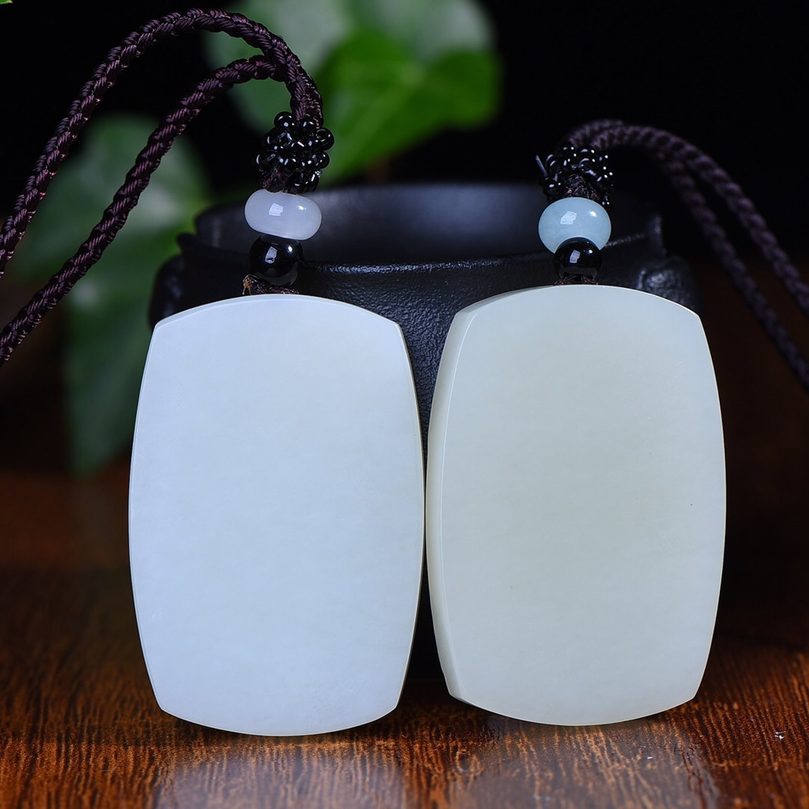 A Pair of Exquisite White Jade Dragon and Phoenix Pattern Pendant - 5