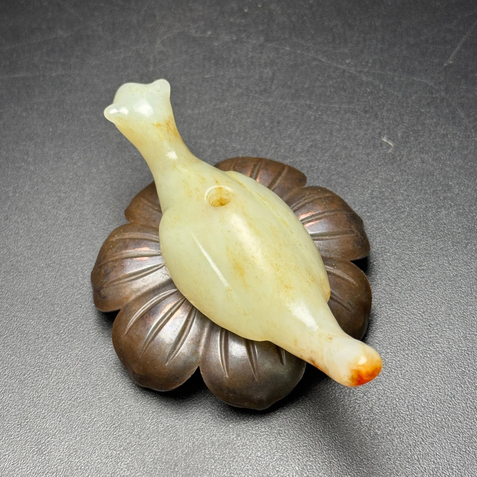 An Exquisite White Jade Bird Pendant - 7
