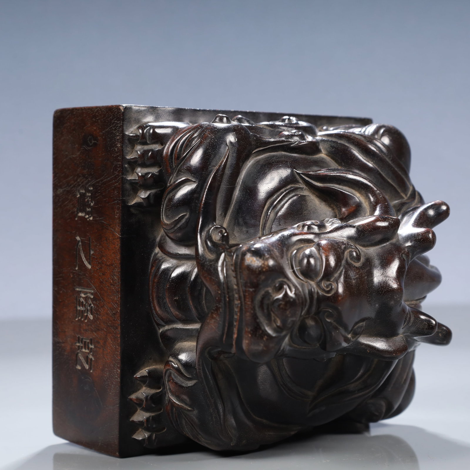 An Exquisite Zitanwood Dragon Pattern Seal - 6