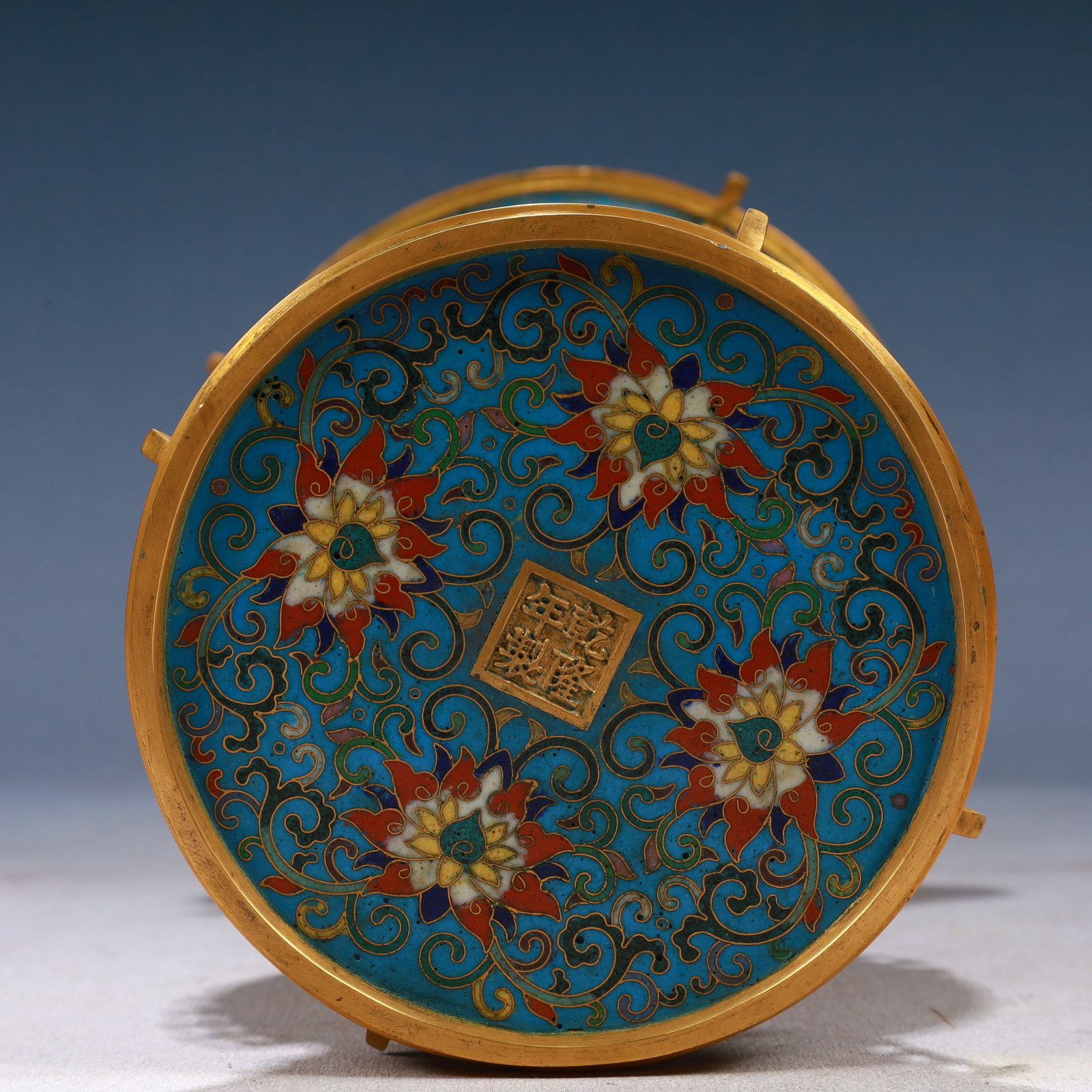 A Pair of Exquisite Cloisonne Beast-Face Pattern Vases - 14