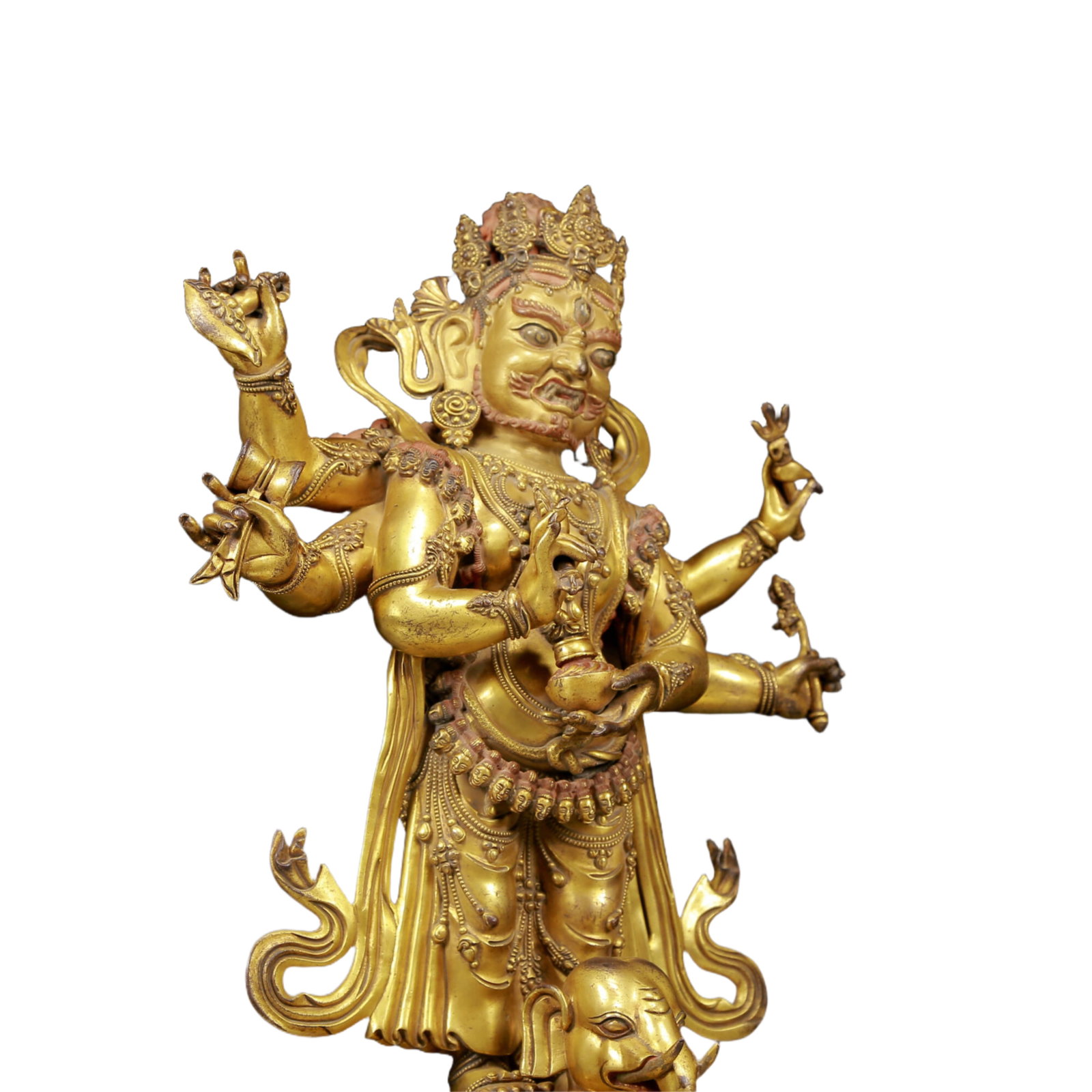 A Magnificent Gilt-Bronze Figure Of Vajrapani - 10