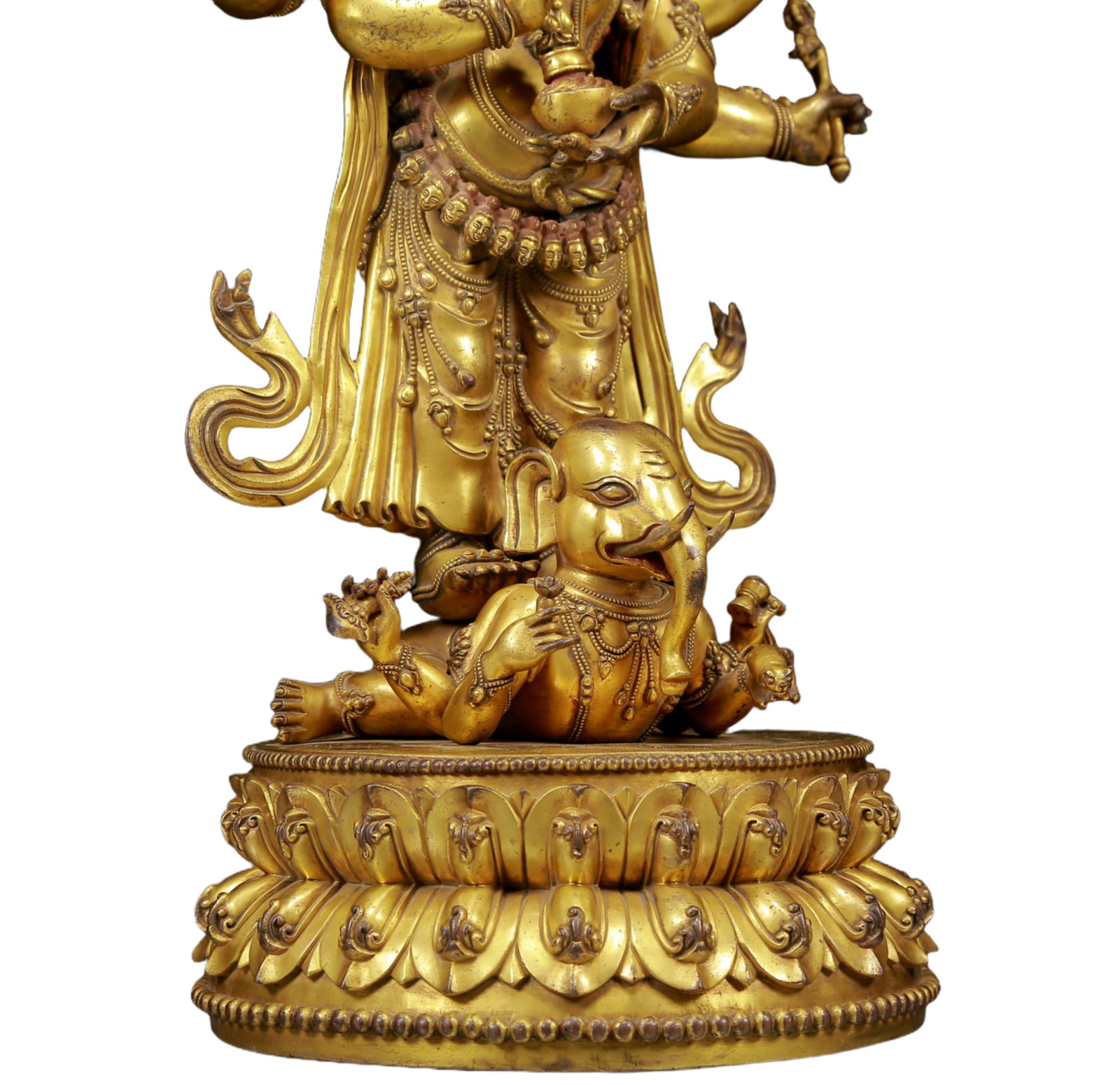 A Magnificent Gilt-Bronze Figure Of Vajrapani - 11
