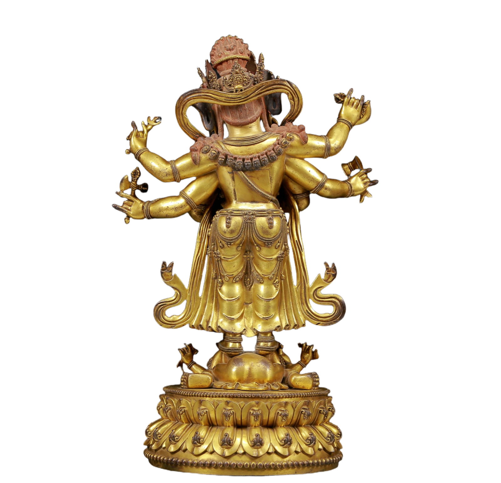 A Magnificent Gilt-Bronze Figure Of Vajrapani - 12