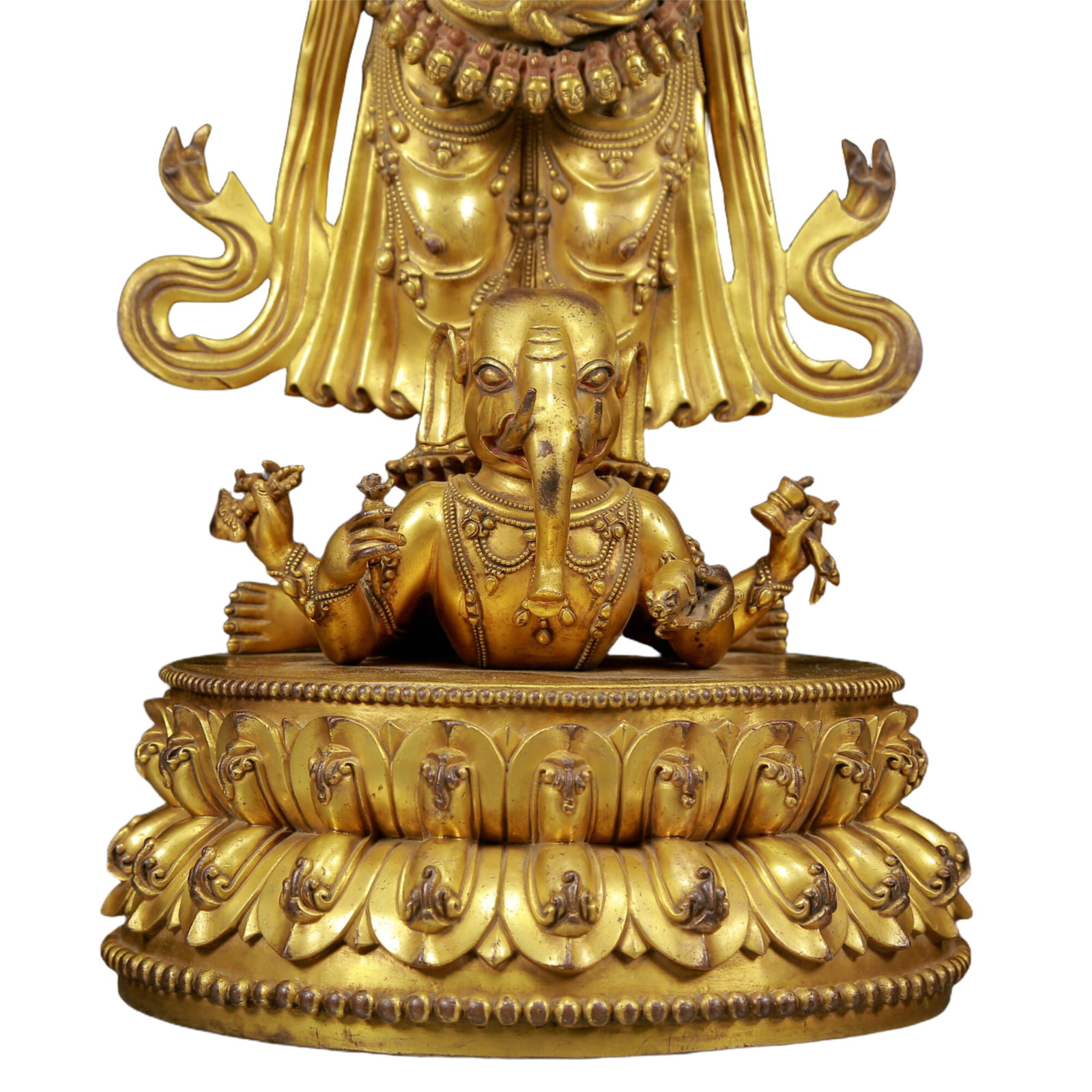 A Magnificent Gilt-Bronze Figure Of Vajrapani - 4