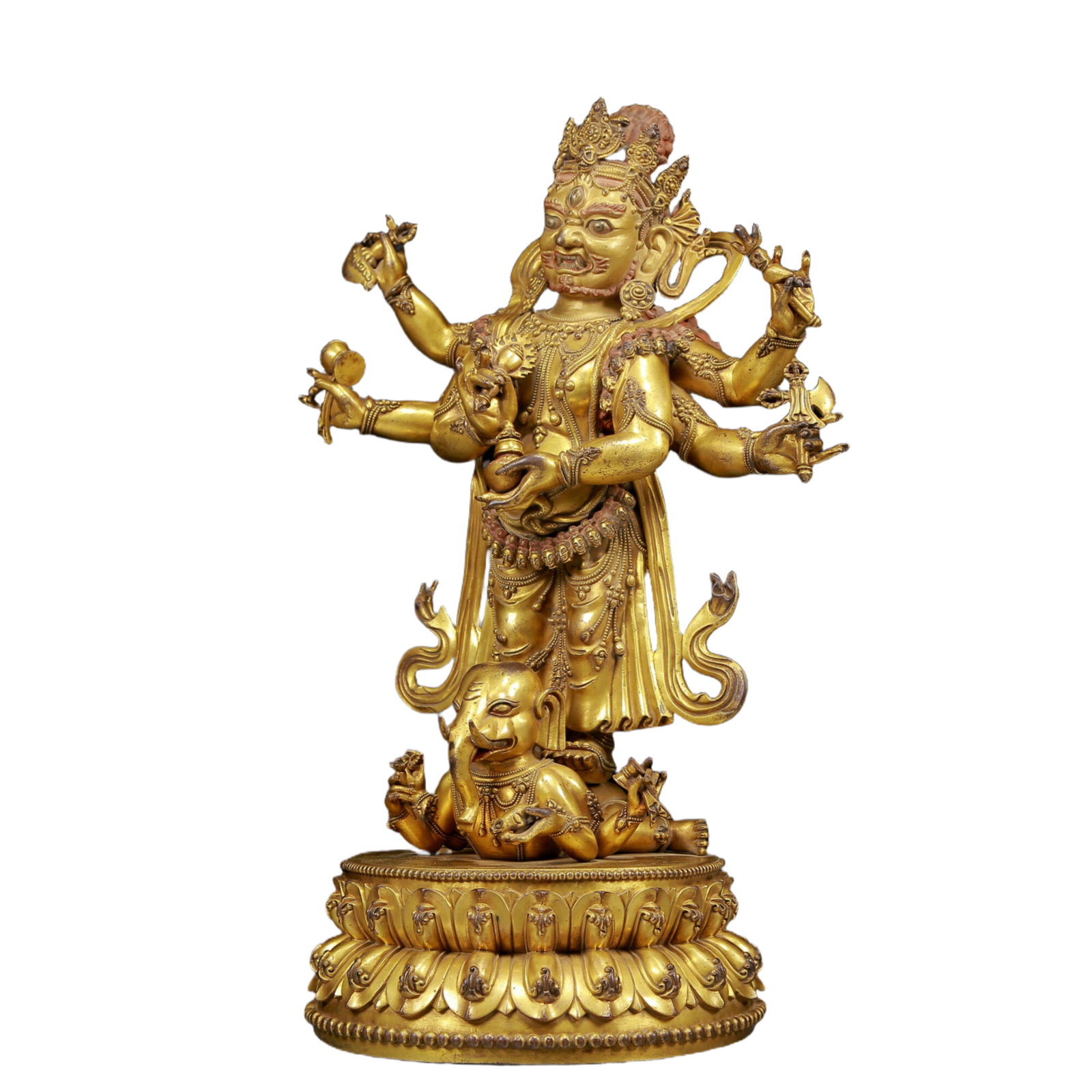 A Magnificent Gilt-Bronze Figure Of Vajrapani - 6
