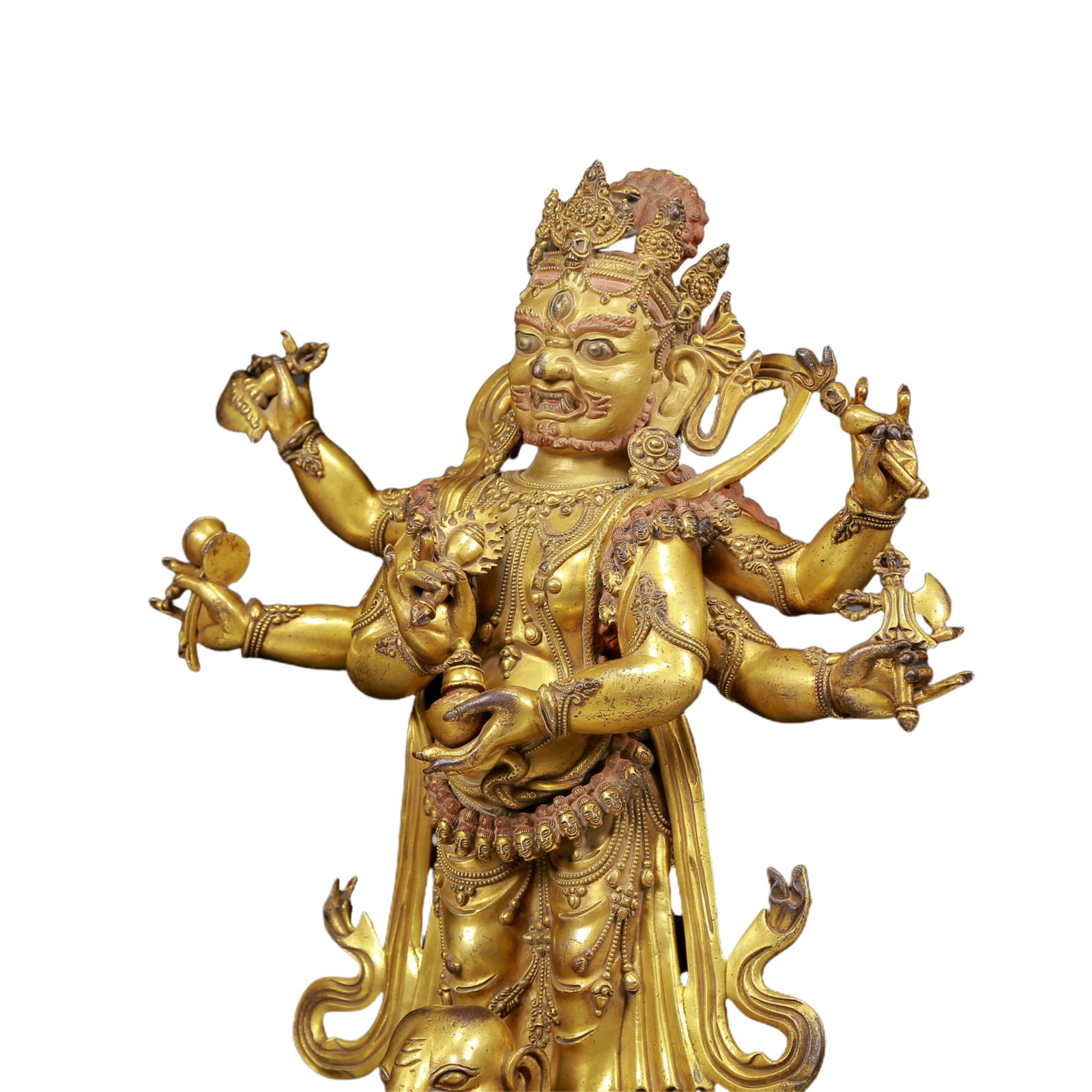 A Magnificent Gilt-Bronze Figure Of Vajrapani - 7