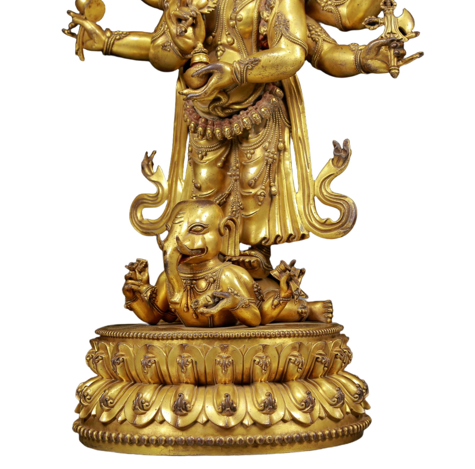 A Magnificent Gilt-Bronze Figure Of Vajrapani - 8