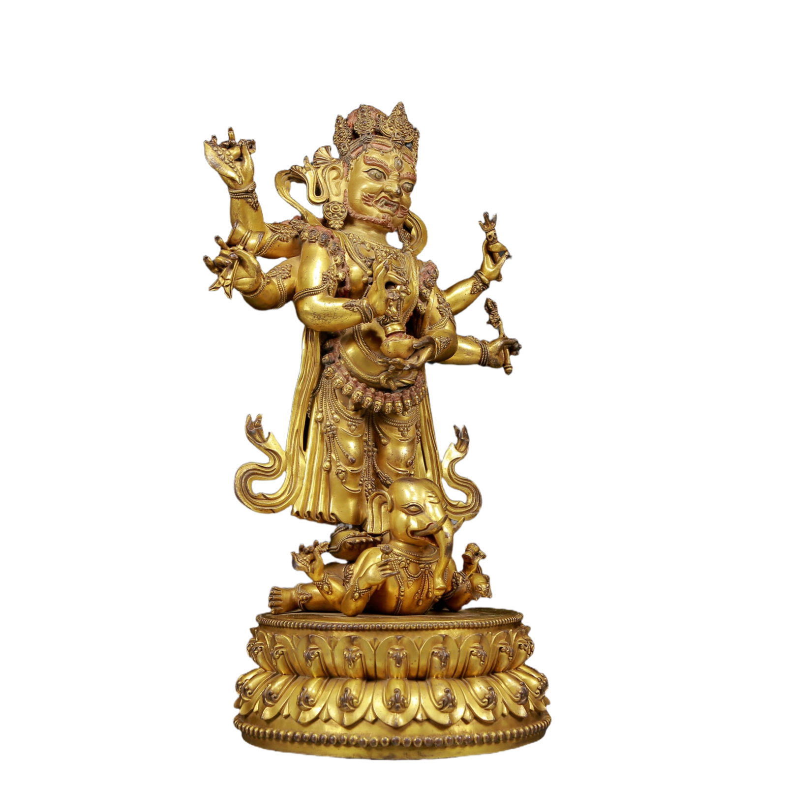 A Magnificent Gilt-Bronze Figure Of Vajrapani - 9