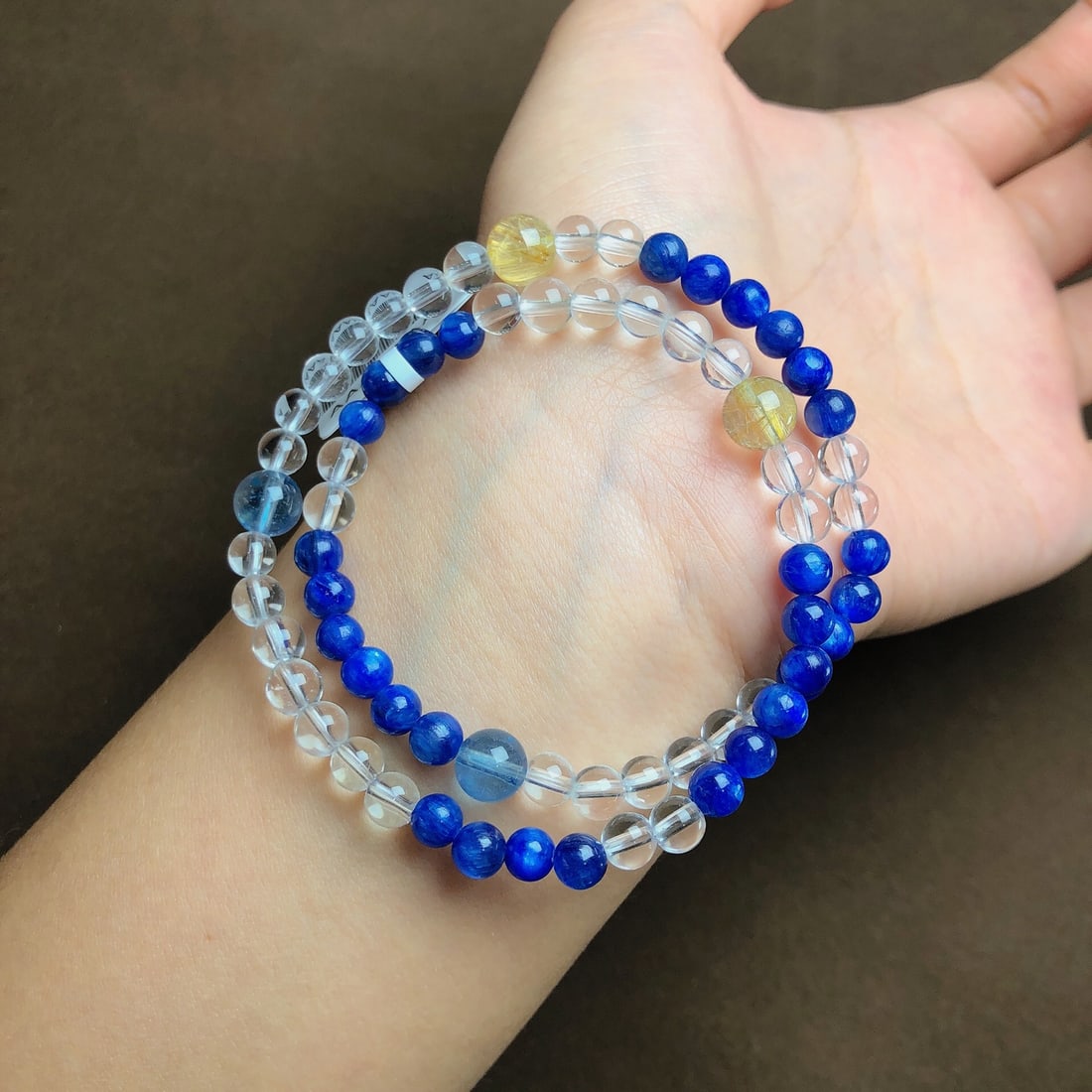 An Exquisite Crystal Aquamarine Bracelets - 2