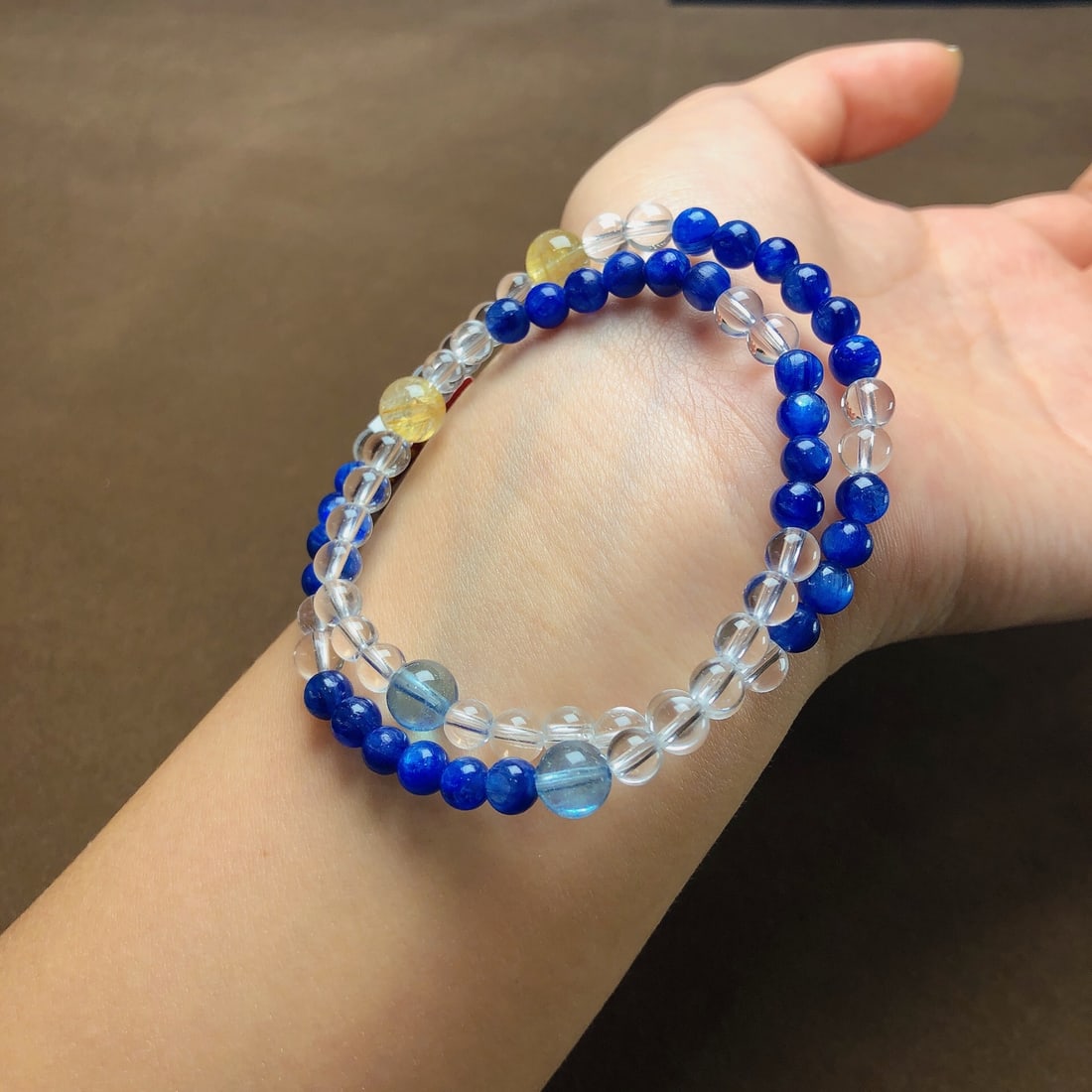 An Exquisite Crystal Aquamarine Bracelets - 3