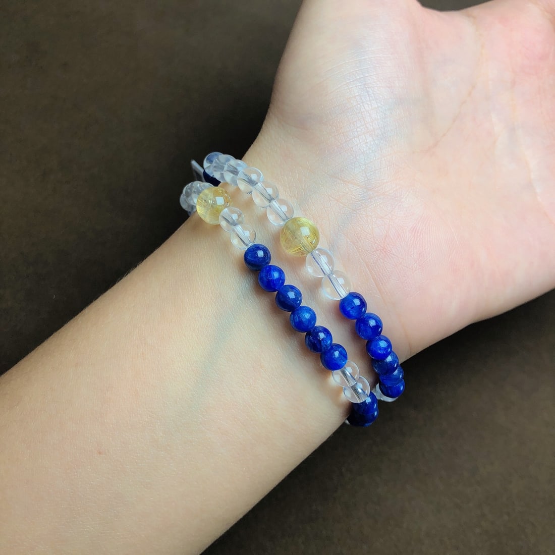 An Exquisite Crystal Aquamarine Bracelets - 5