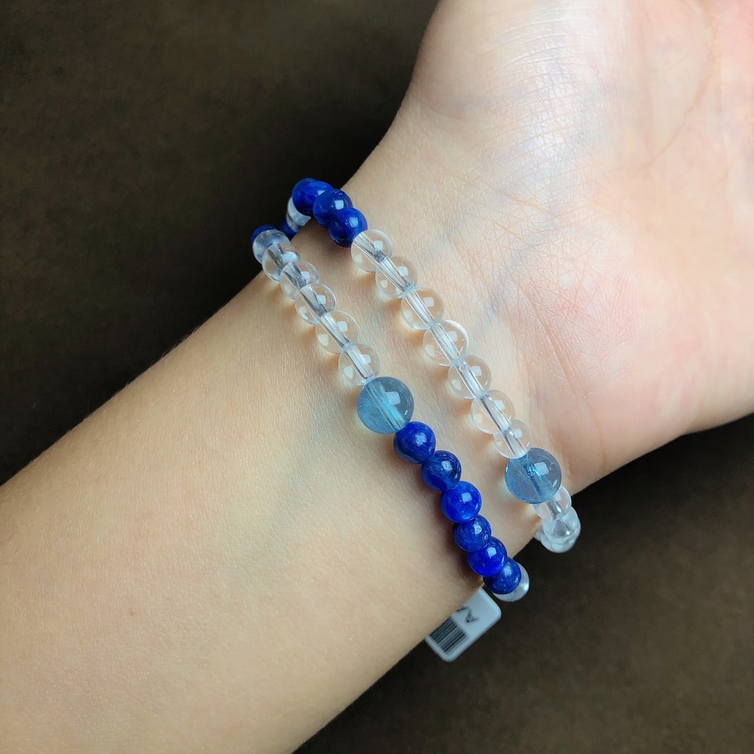 An Exquisite Crystal Aquamarine Bracelets - 6
