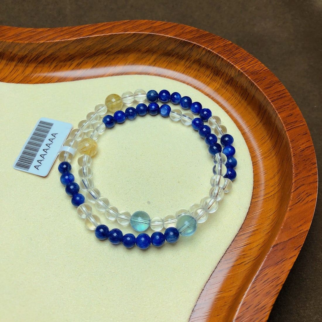 An Exquisite Crystal Aquamarine Bracelets - 7