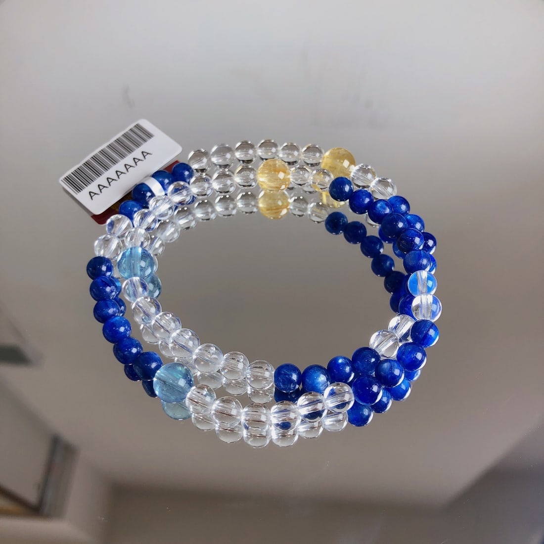 An Exquisite Crystal Aquamarine Bracelets - 8