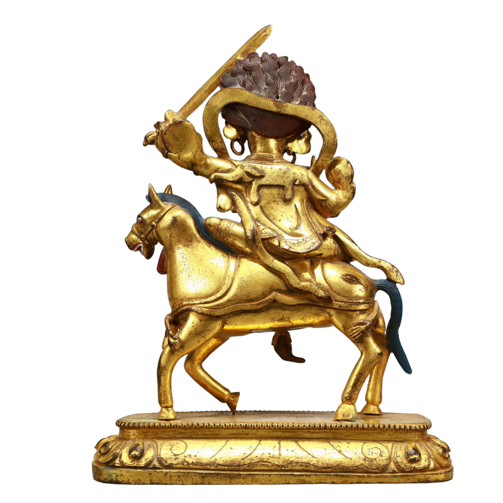 A Pair of Solemn Gilt Bronze Statue of Vajra - 18