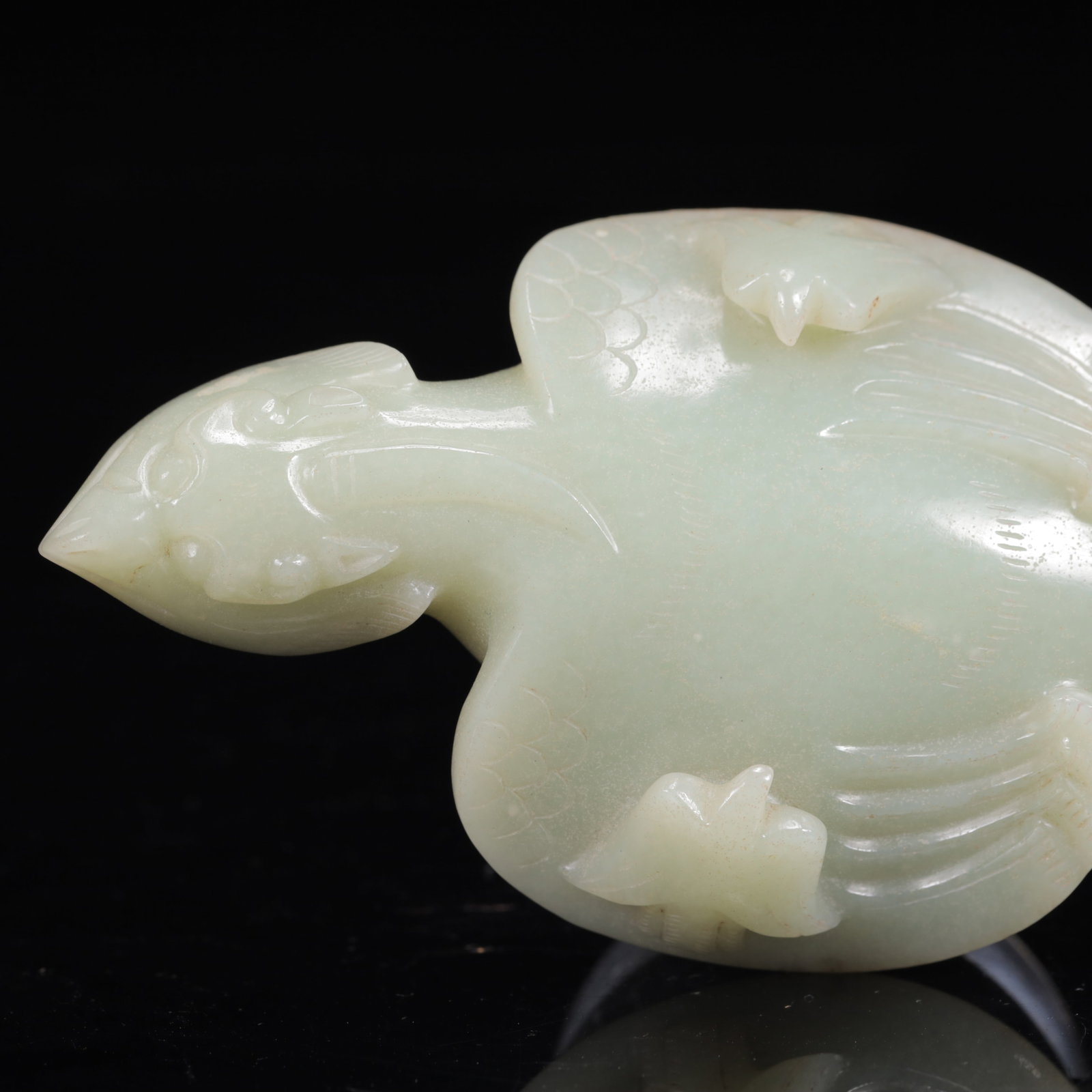 An Exquisite White Jade Phoenix Ornament - 12