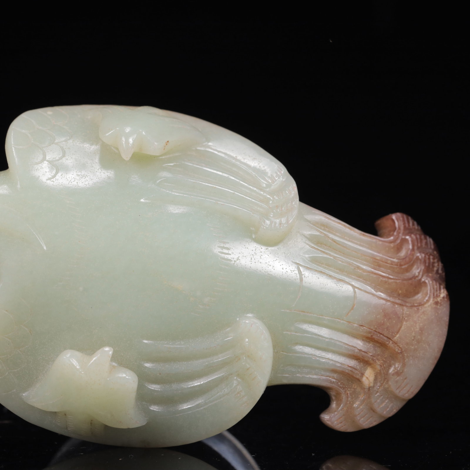 An Exquisite White Jade Phoenix Ornament - 13