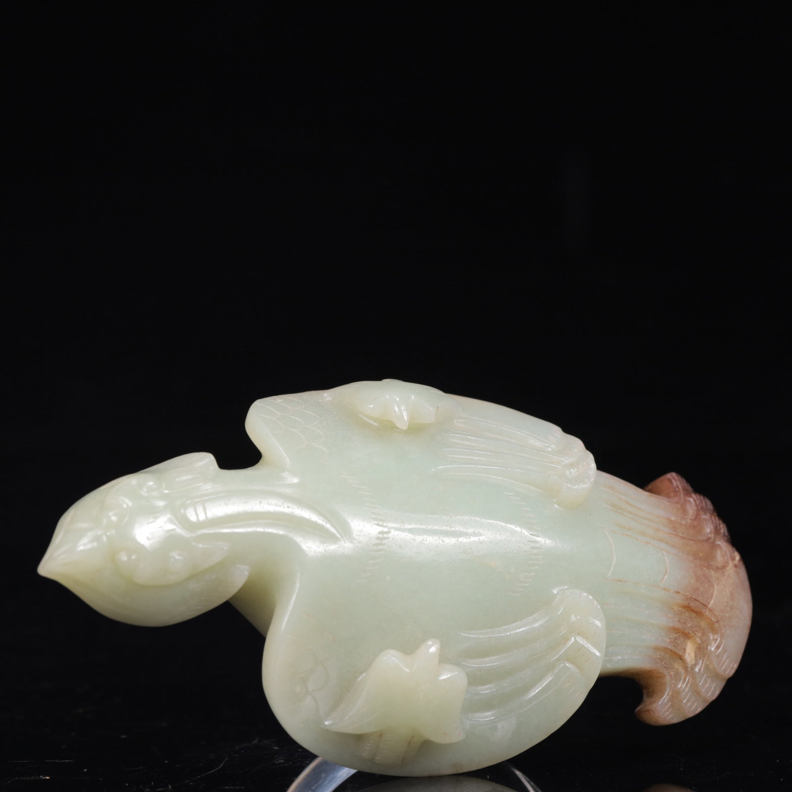 An Exquisite White Jade Phoenix Ornament - 15