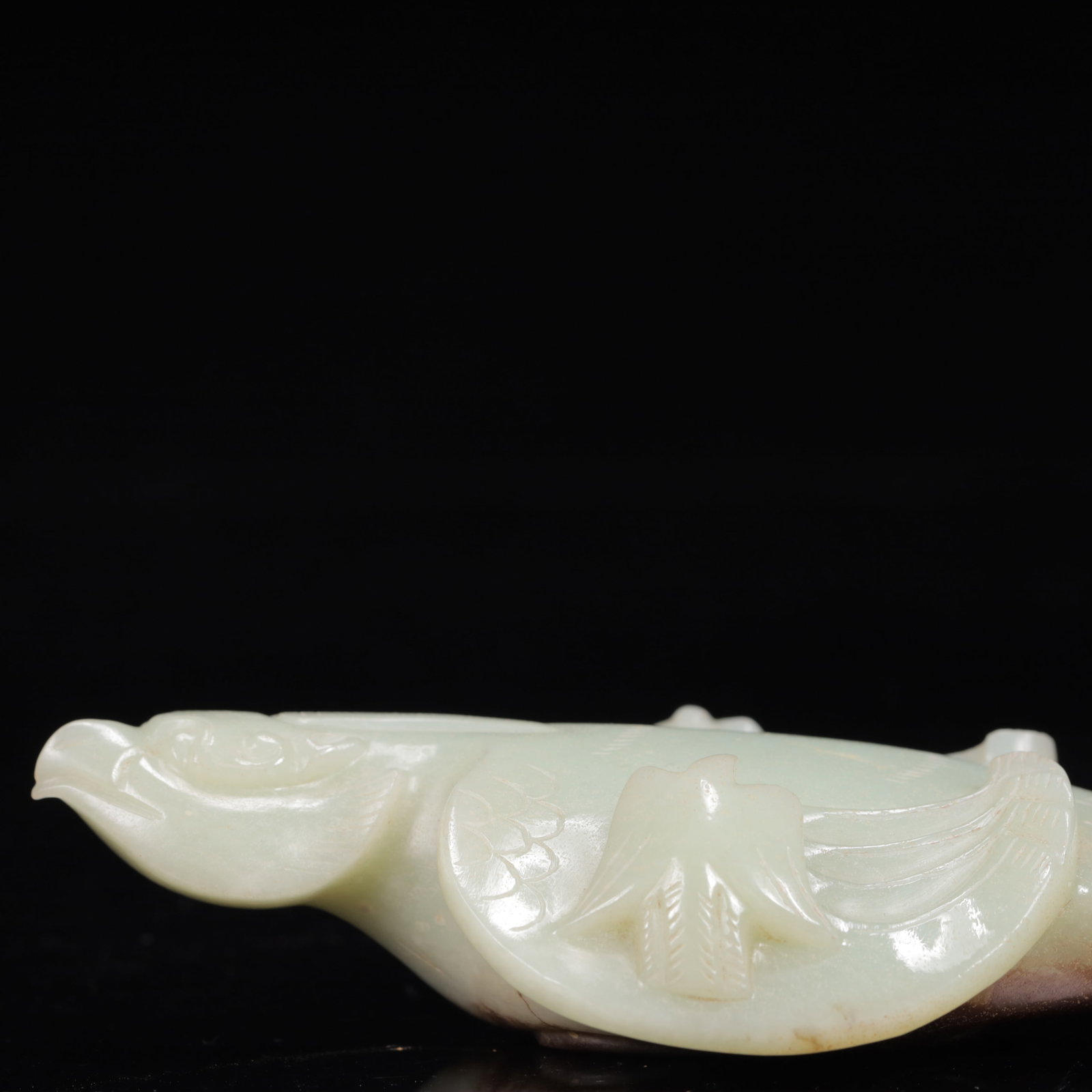 An Exquisite White Jade Phoenix Ornament - 2