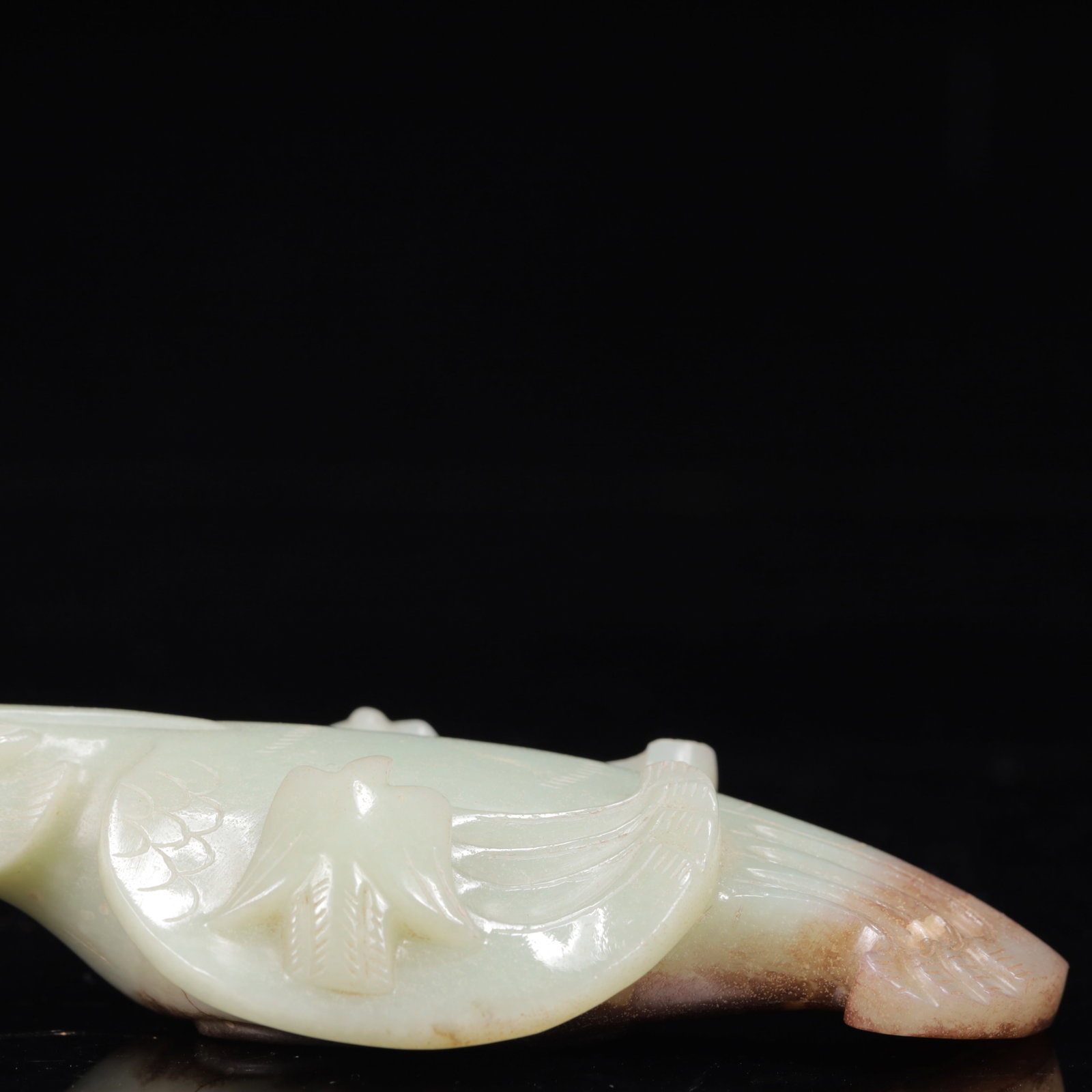 An Exquisite White Jade Phoenix Ornament - 3