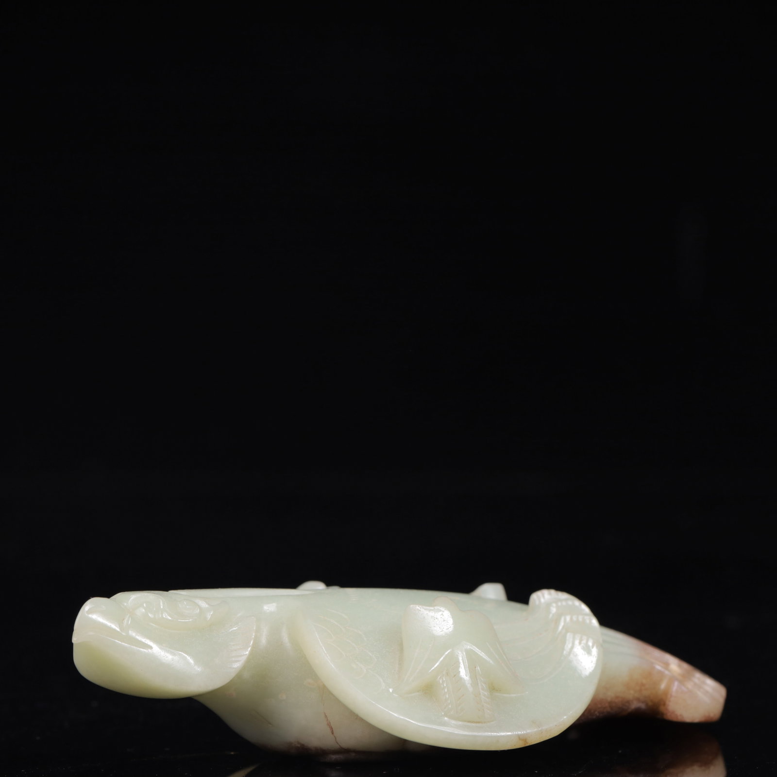 An Exquisite White Jade Phoenix Ornament - 4