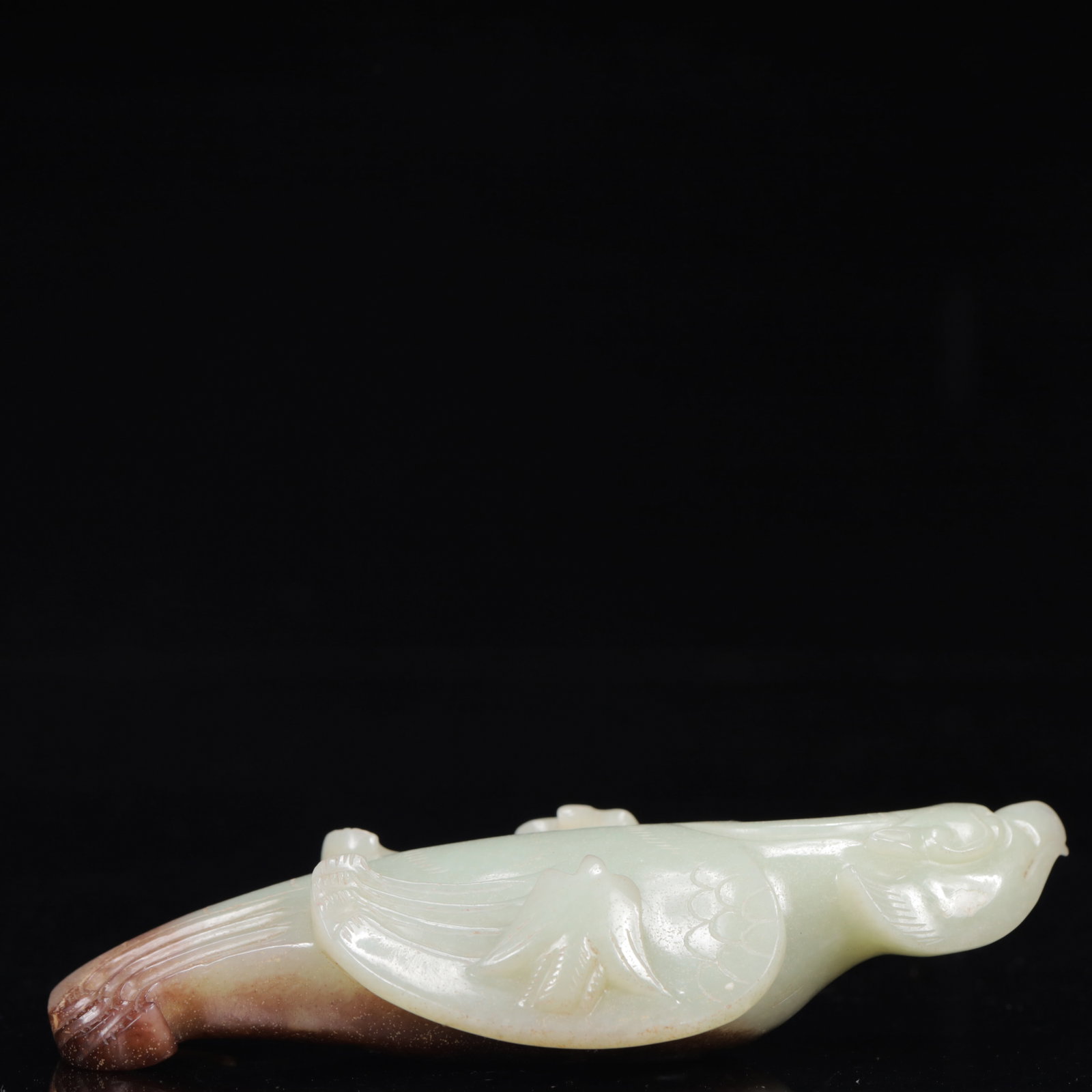 An Exquisite White Jade Phoenix Ornament - 7