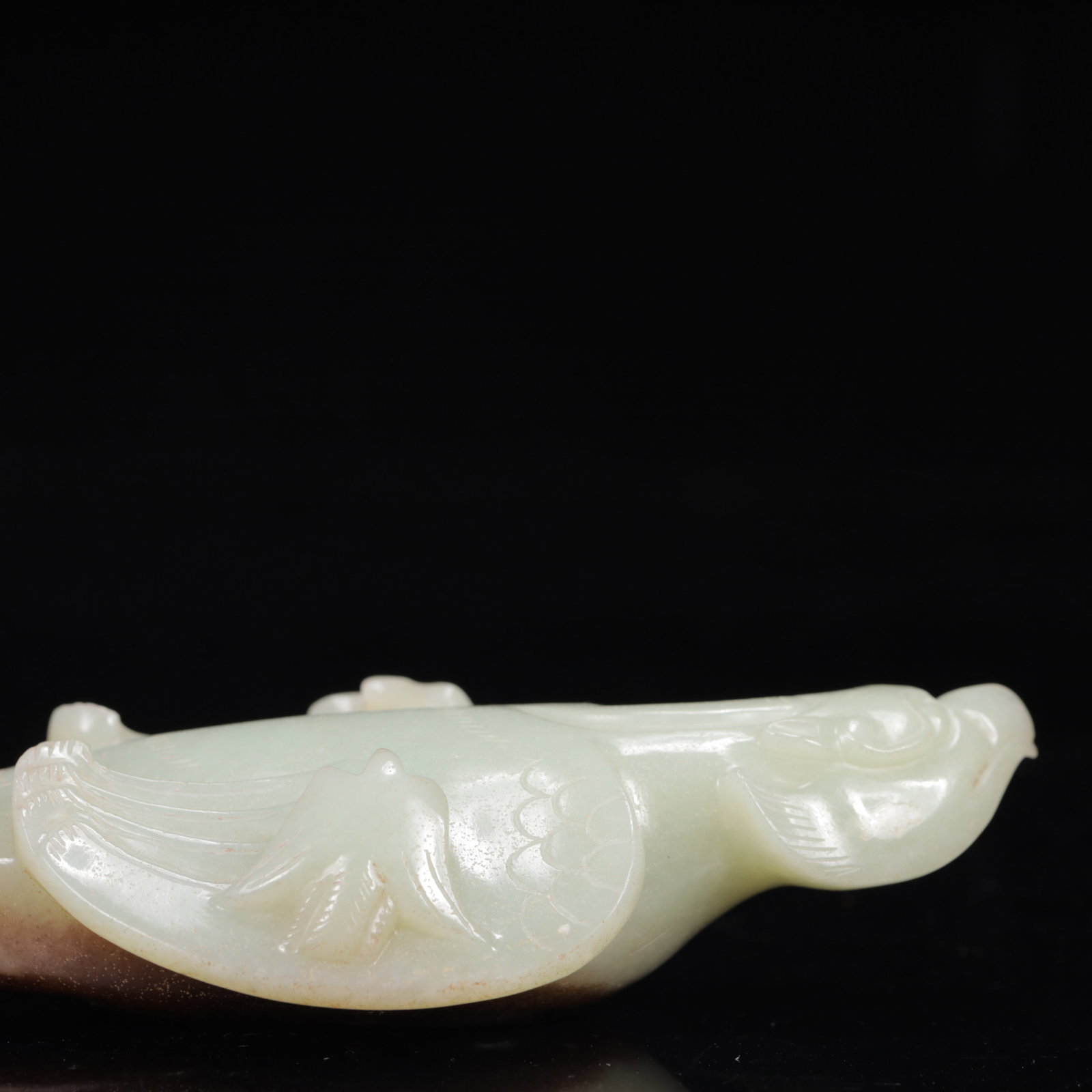 An Exquisite White Jade Phoenix Ornament - 8