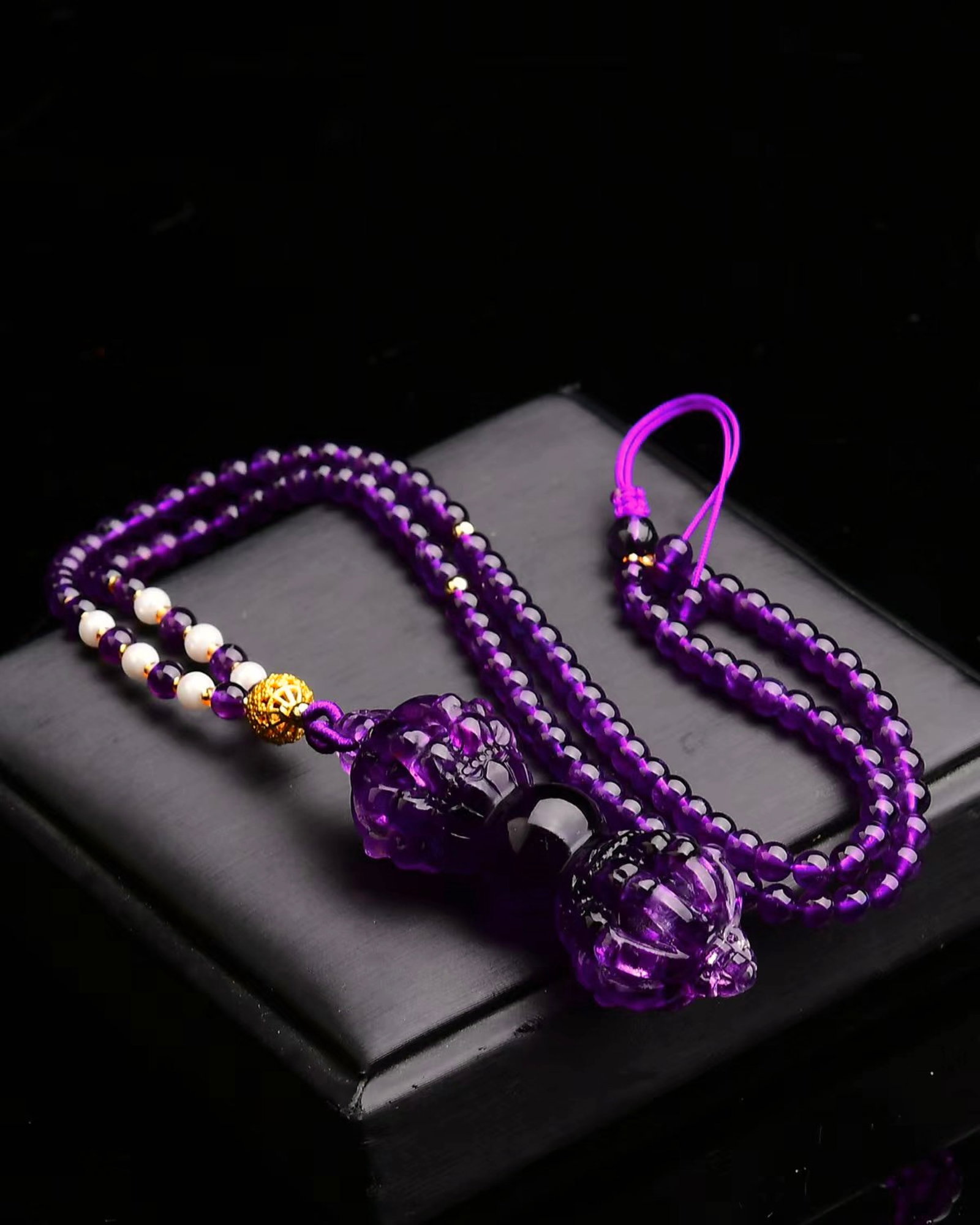 An Exquisite Crystal Vajry Pestle Pendant - 5