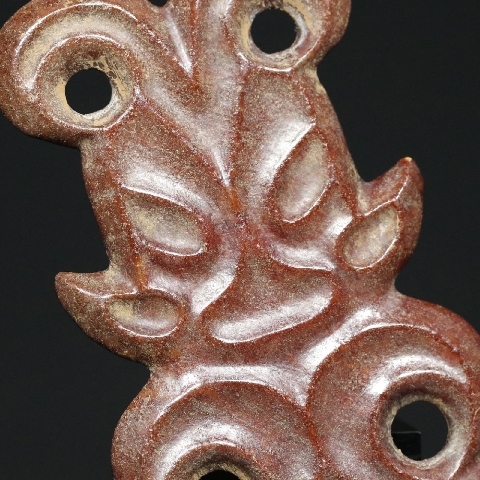 An Exquisite Archaic Jade Figure Pendant - 4