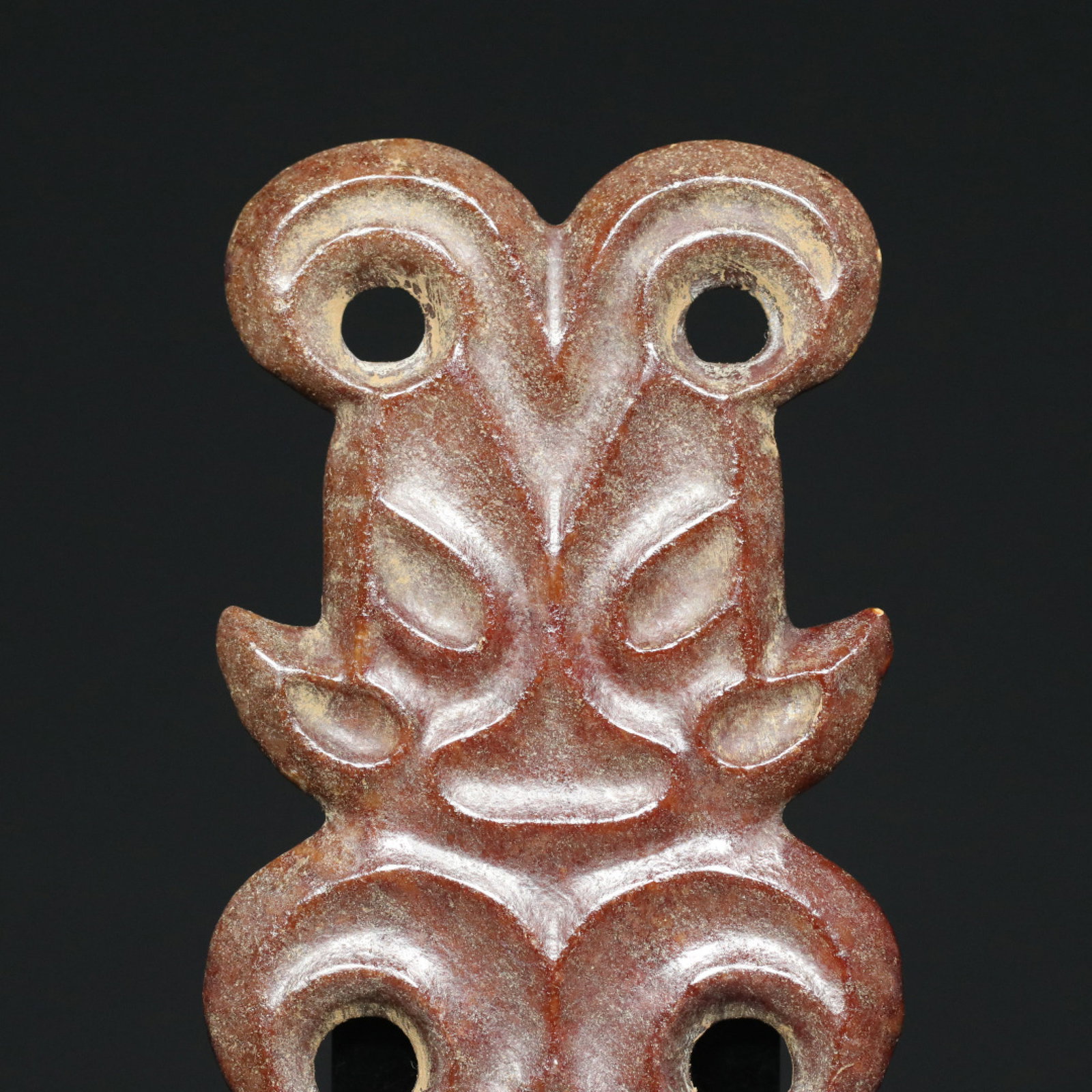 An Exquisite Archaic Jade Figure Pendant - 5
