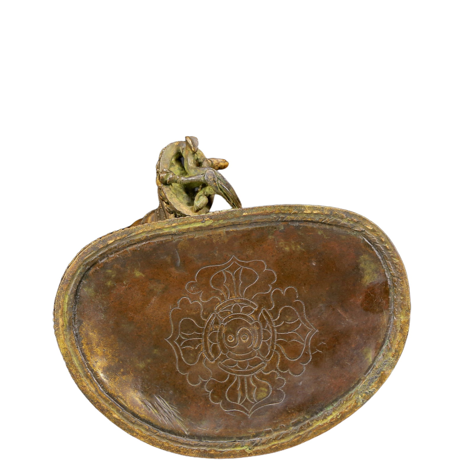 A Solemn Gilt Bronze Statue of Sakyamuni - 9
