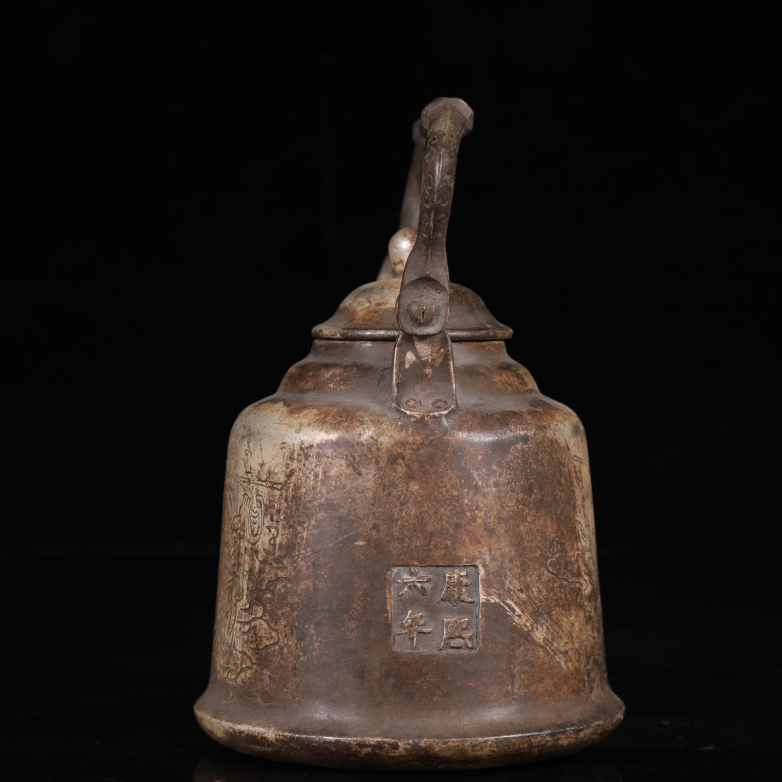 An Exquisite Silver-Plated Bronze Figure Pattern Ewer - 5