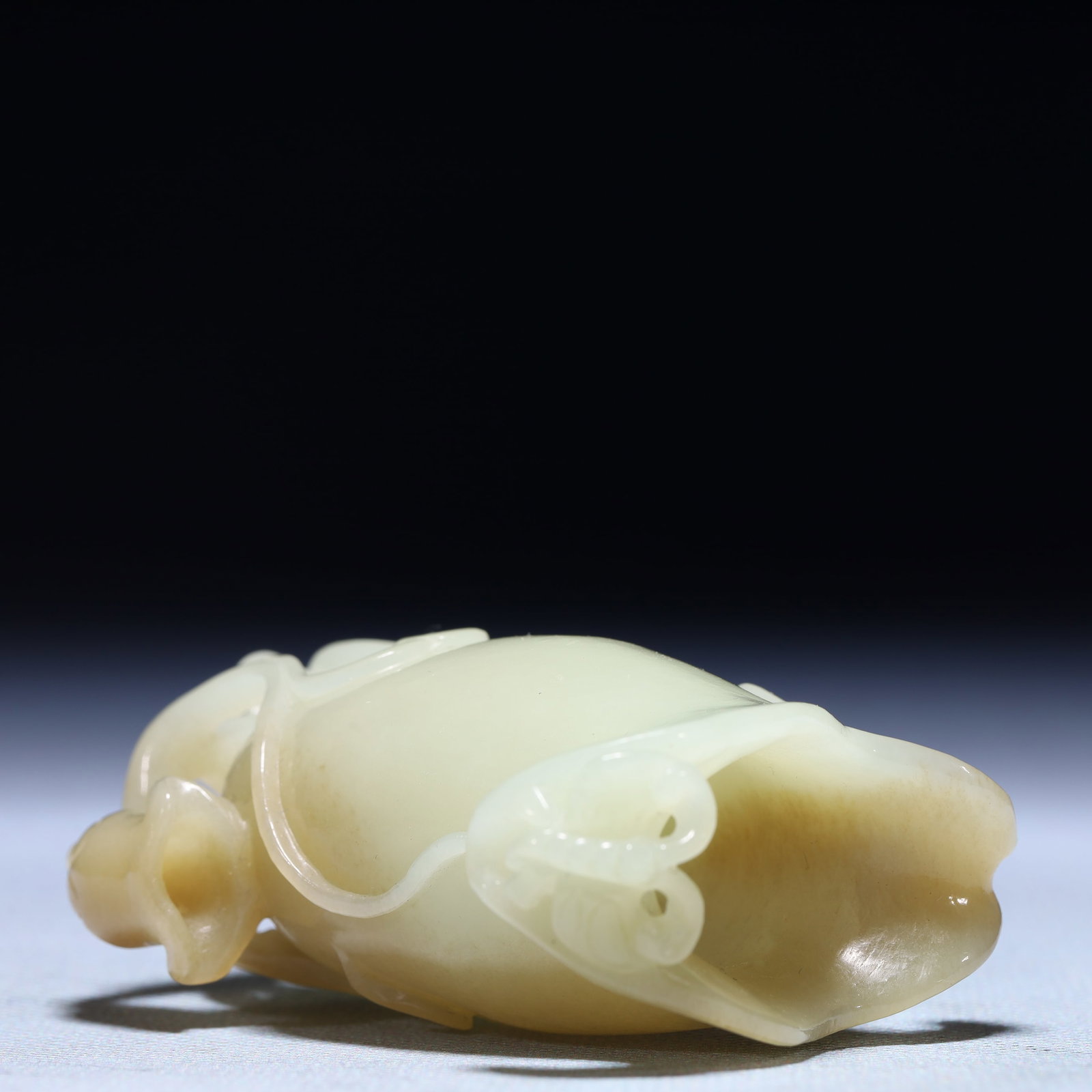 An Exquisite White Jade Flower Pattern Cup - 7