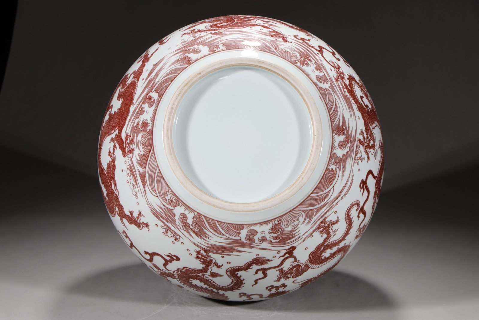 A Huge Underglaze-Red Dragon Pattern Vase - 8
