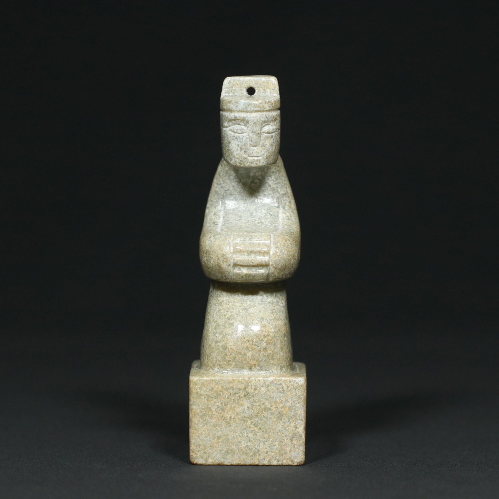 An Exquisite White Jade Figure Pattern Seal - 4