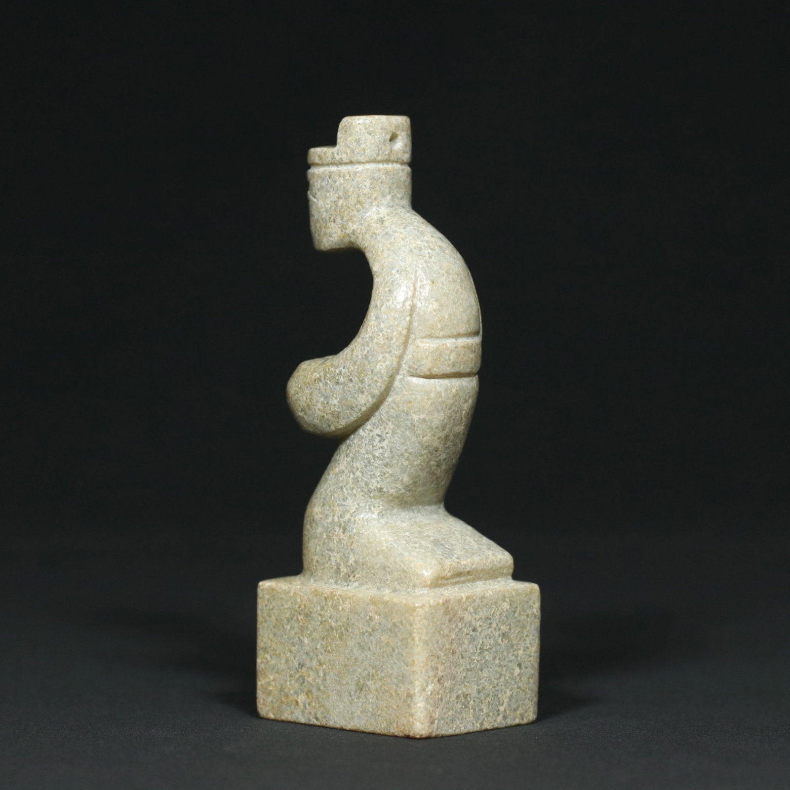 An Exquisite White Jade Figure Pattern Seal - 5