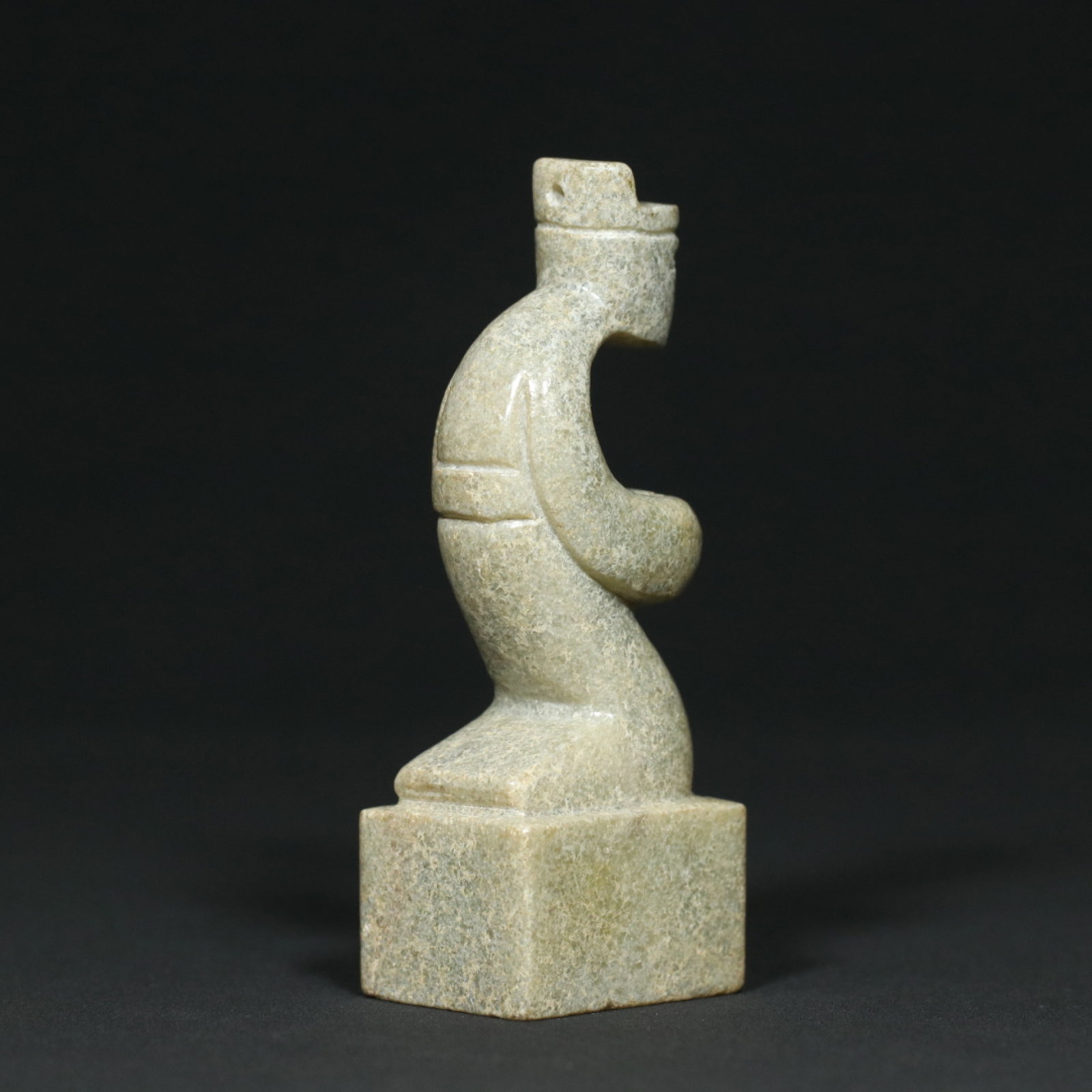 An Exquisite White Jade Figure Pattern Seal - 6