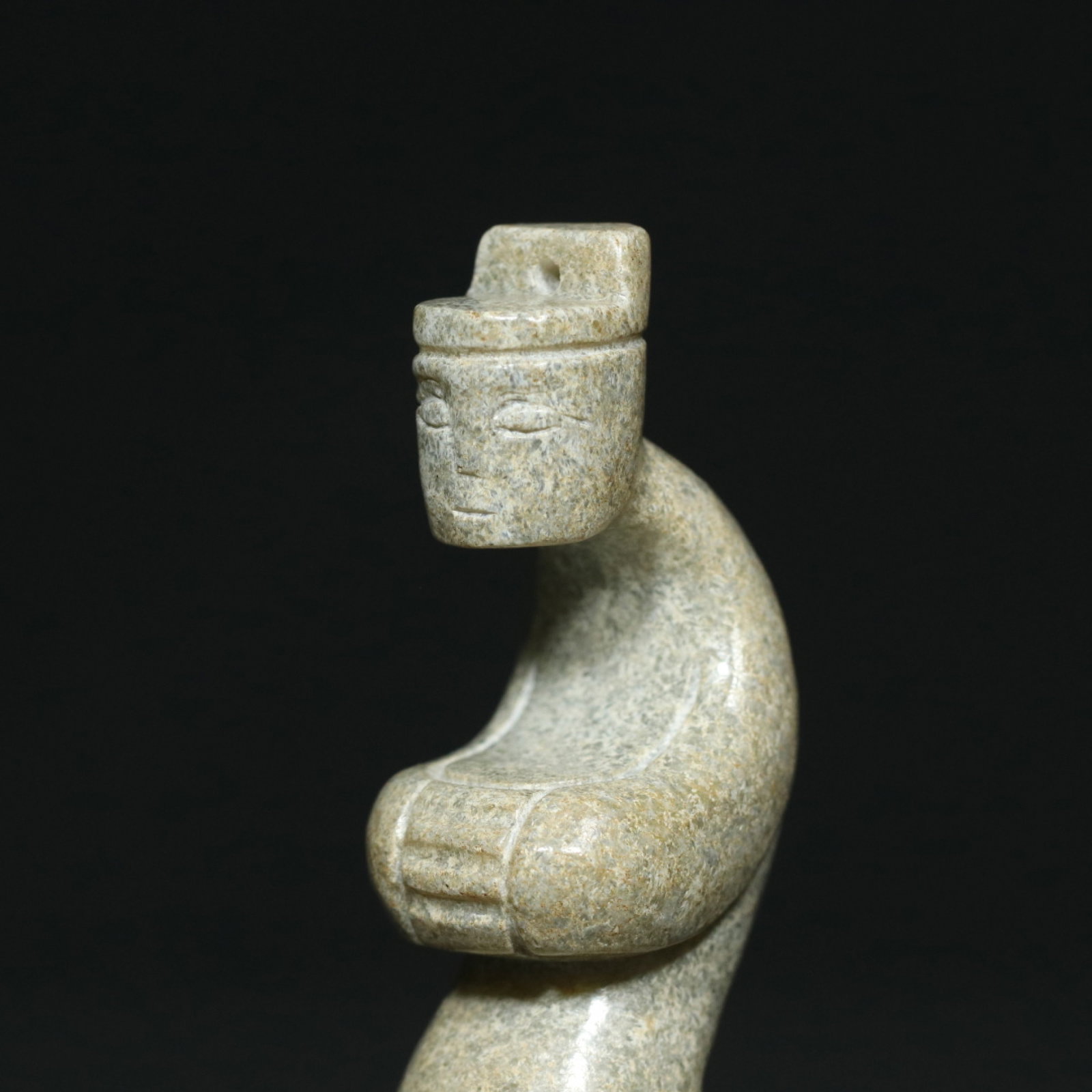 An Exquisite White Jade Figure Pattern Seal - 8