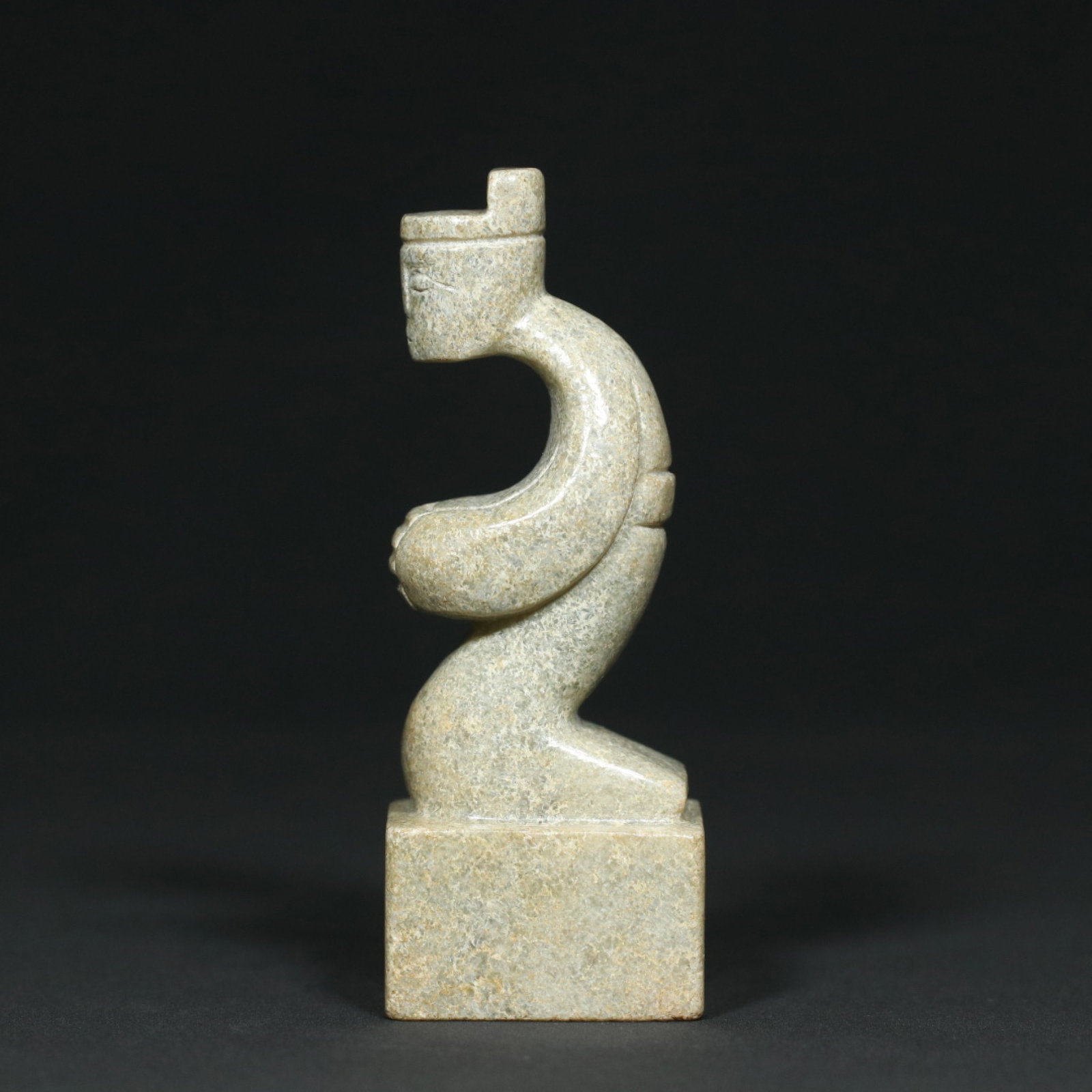 An Exquisite White Jade Figure Pattern Seal - 9