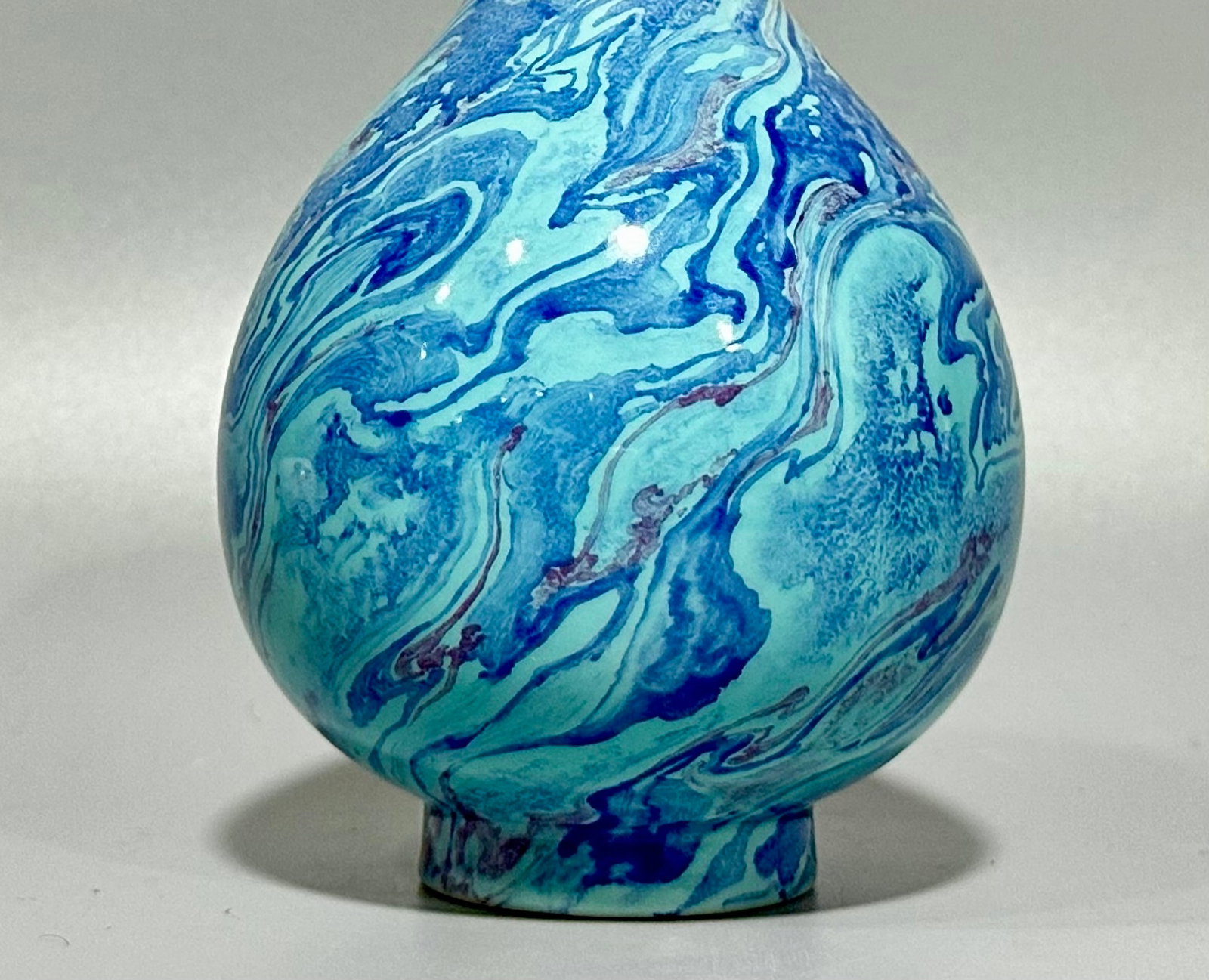 An Exquisite Blue Glazed Jar - 6