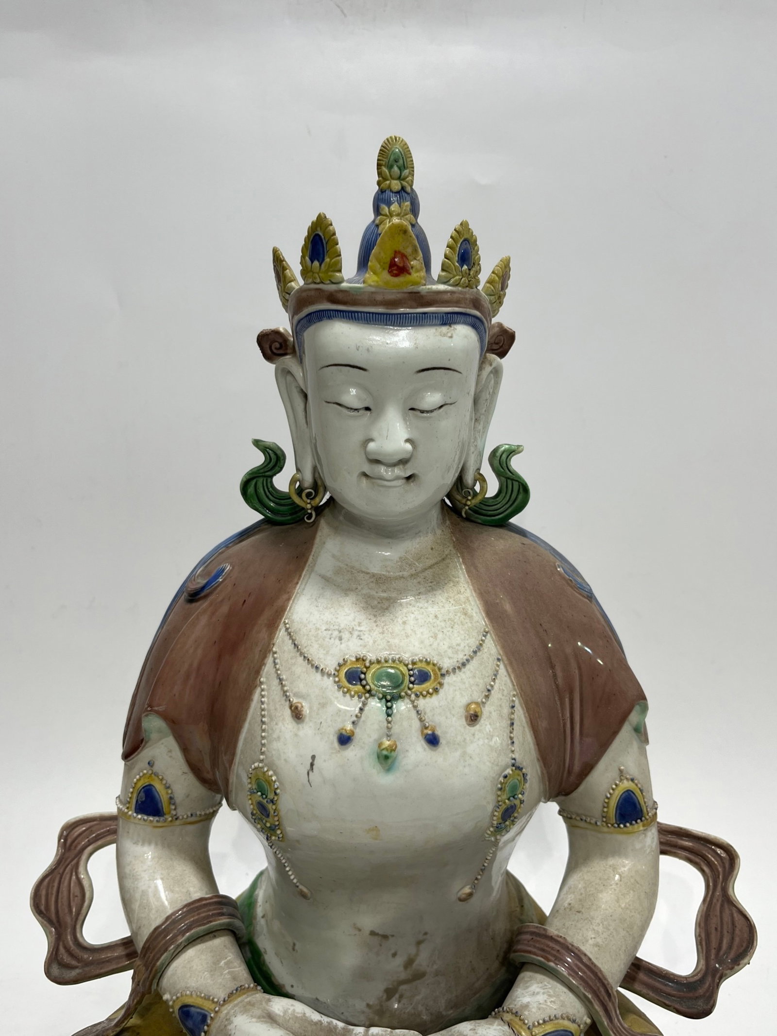 A Solemn Biscuit Buddha Statue - 2
