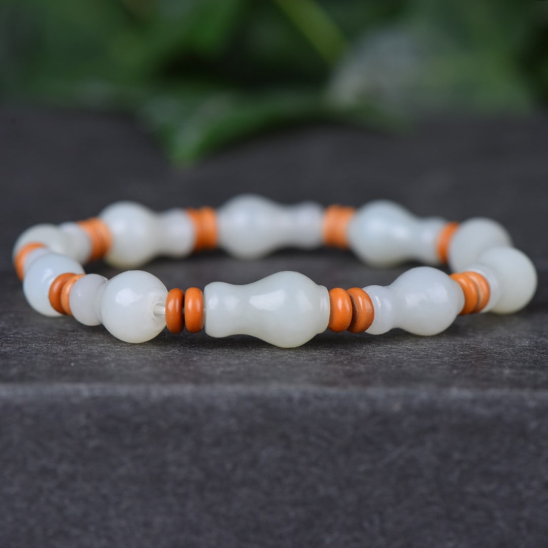 An Exquisite White Jade Bracelets - 4