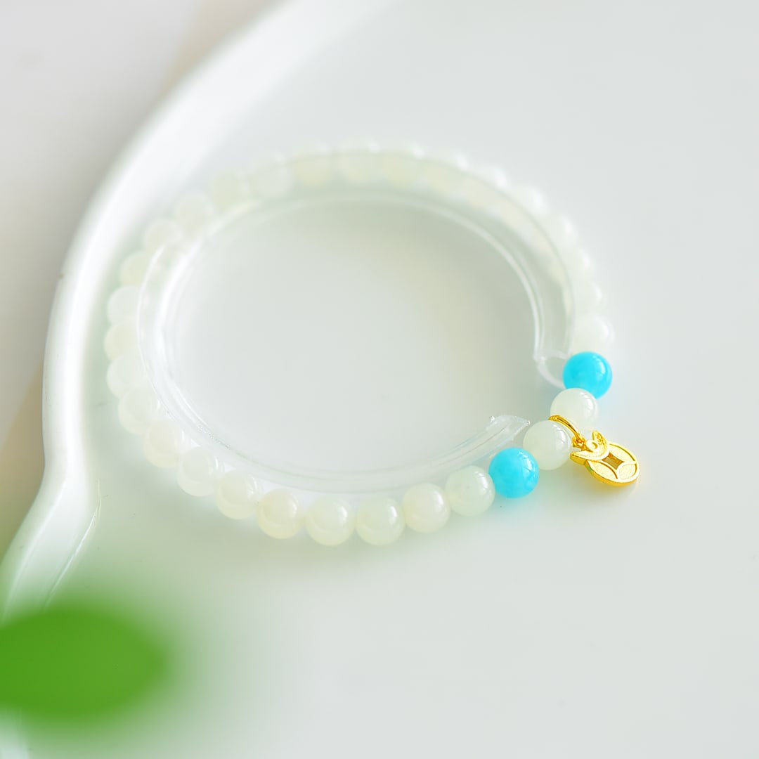 An Exquisite White Jade Bracelets - 2