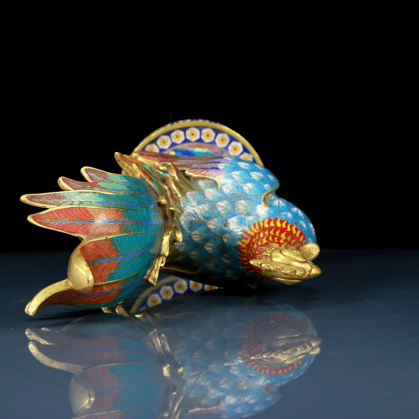 An exquisite cloisonn?? rooster ornament - 7