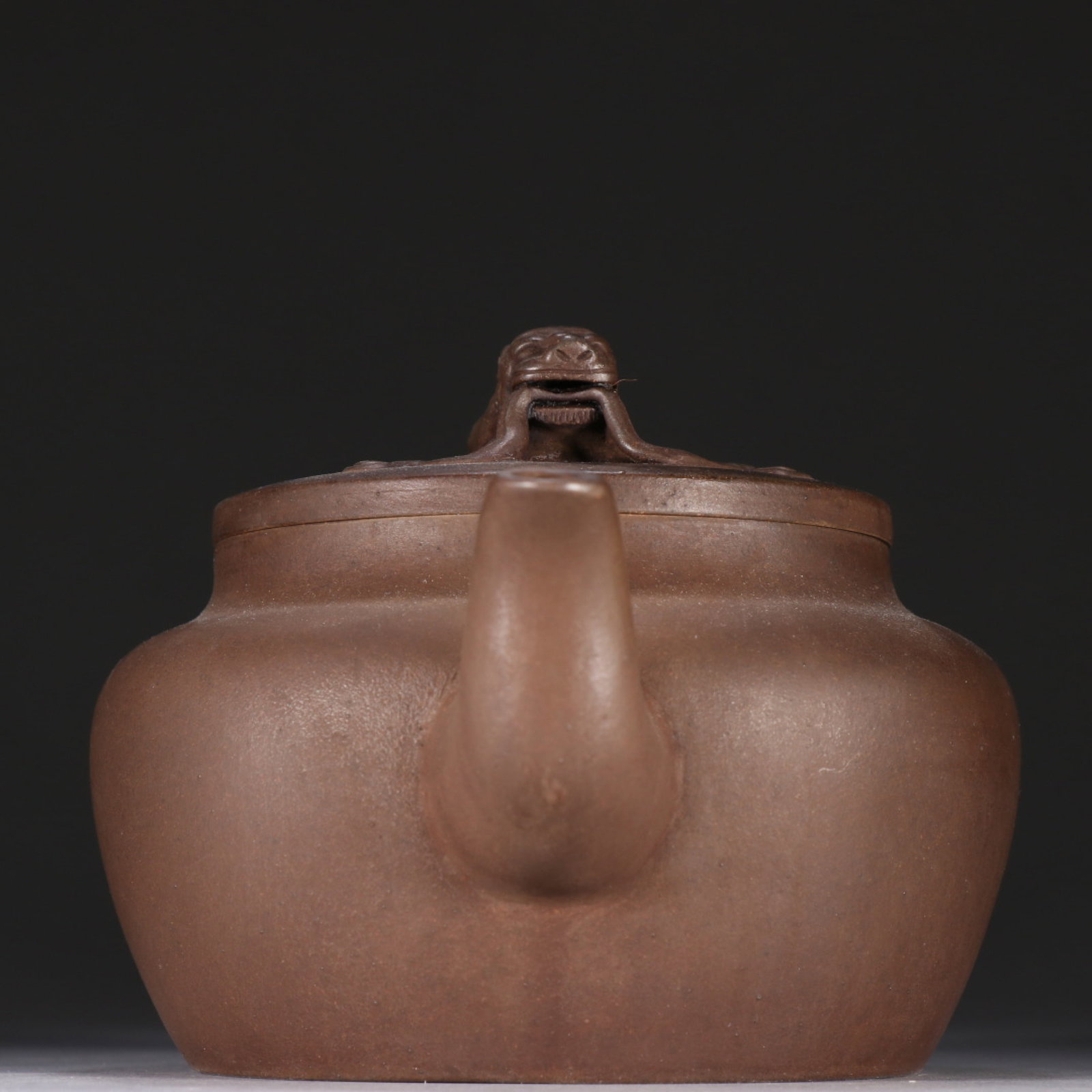A Rare Purple Sands Lion Pattern Teapot - 7